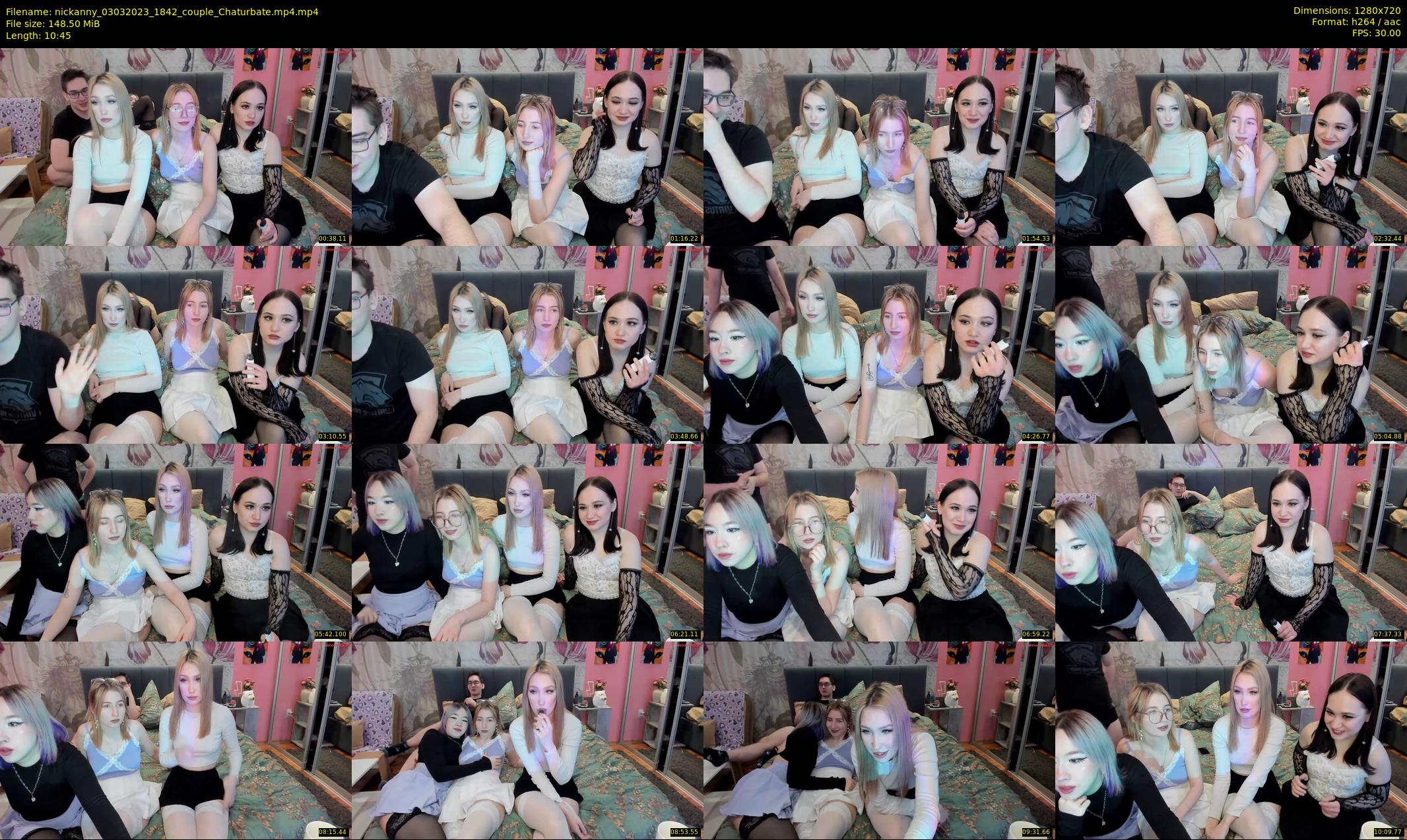 nickanny — 11 minute Chaturbate couple cam show recording, 720p, Mar 3, 2023