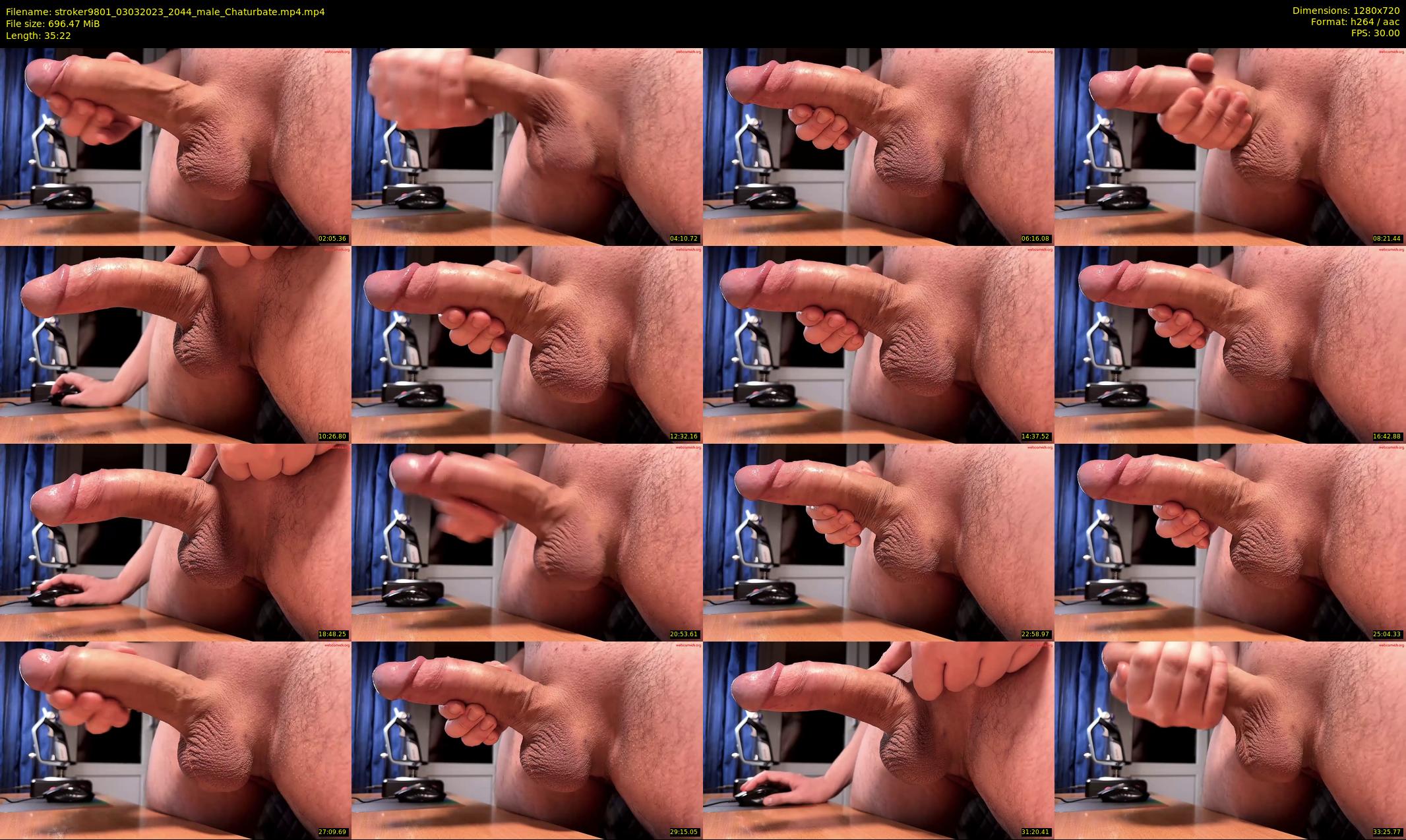 stroker9801 — 36 minute Chaturbate male cam show recording, 720p, Mar 3, 2023
