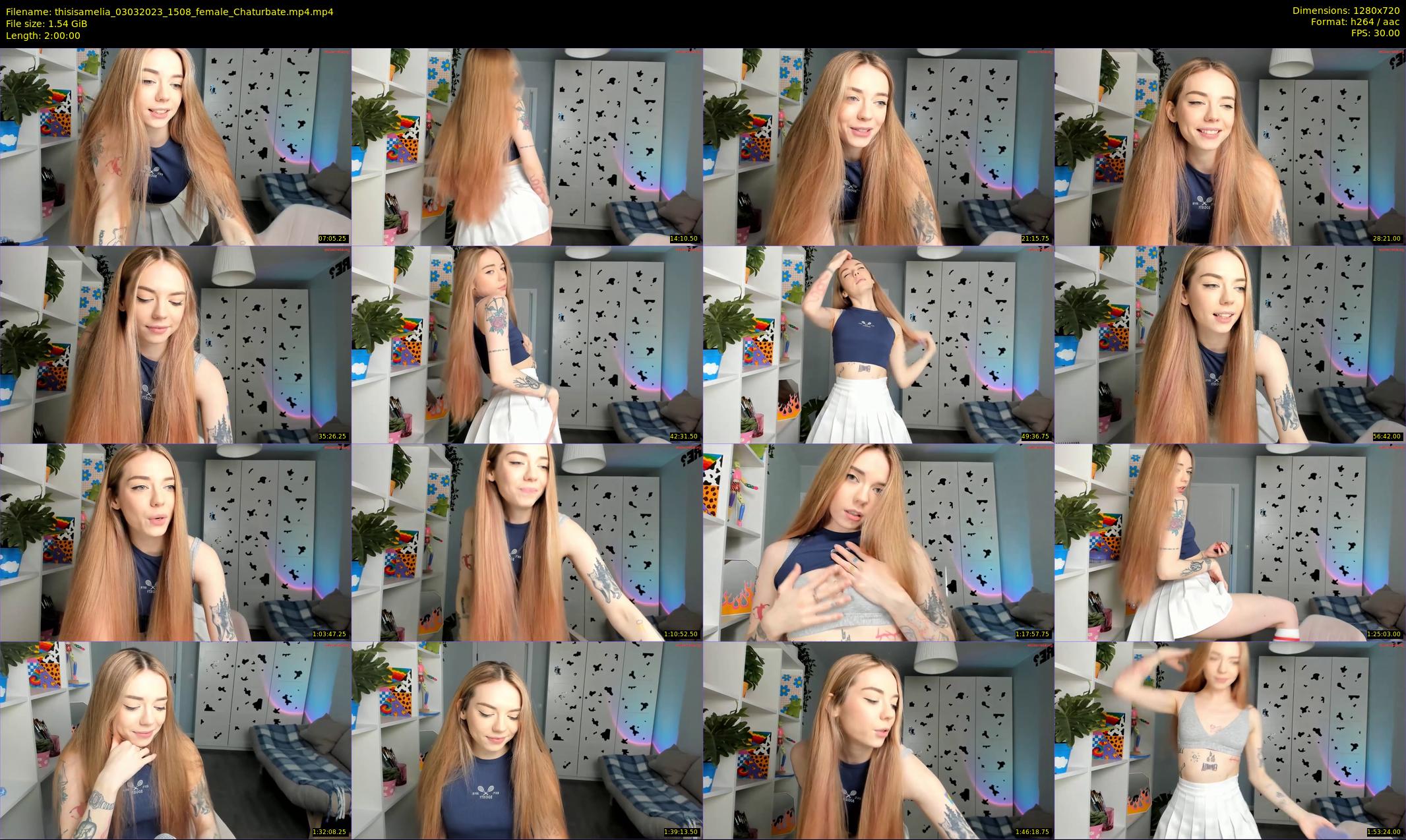 thisisamelia — 120 minute Chaturbate female cam show recording, 720p, Mar 3, 2023