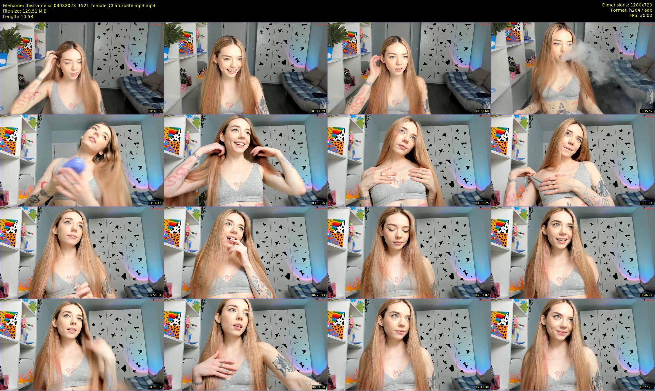 thisisamelia — 11 minute Chaturbate female cam show recording, 720p, Mar 3, 2023