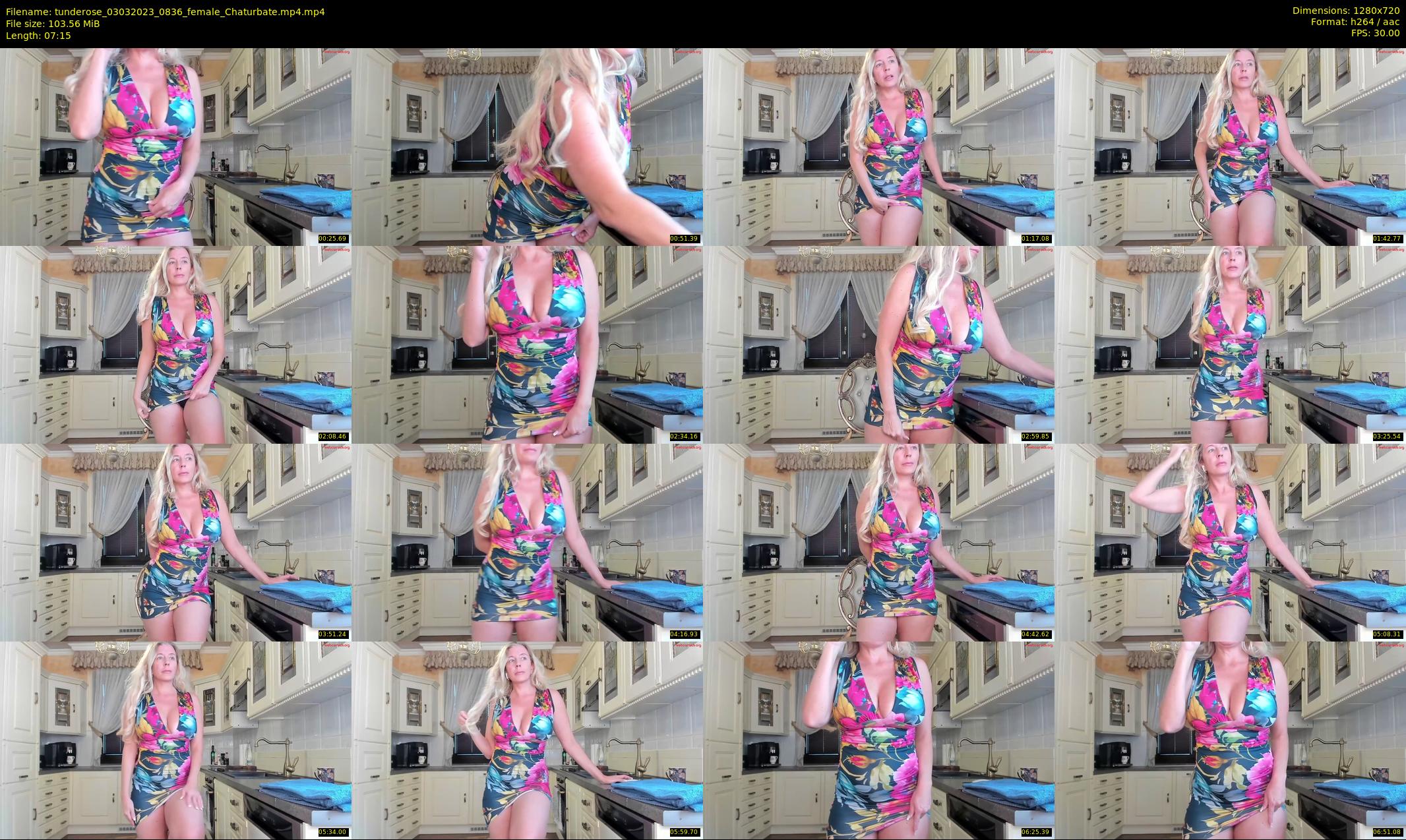 tunderose — 8 minute Chaturbate female cam show recording, 720p, Mar 3, 2023