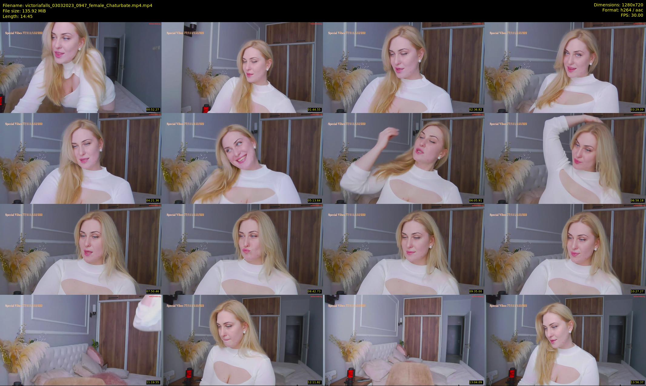 victoriafalls — 15 minute Chaturbate female cam show recording, 720p, Mar 3, 2023