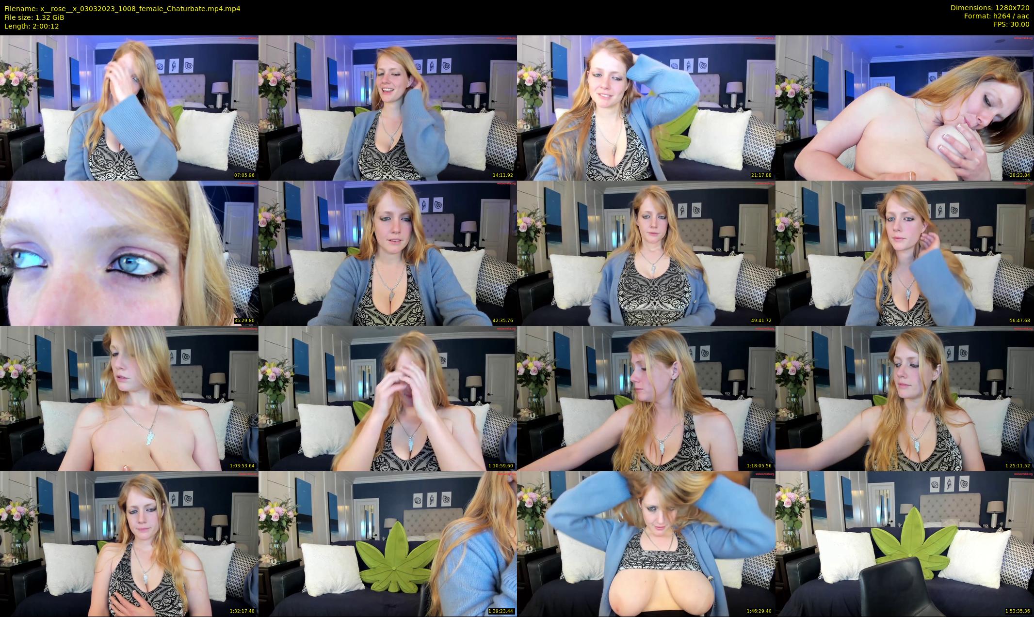 x__rose__x — 121 minute Chaturbate female cam show recording, 720p, Mar 3, 2023