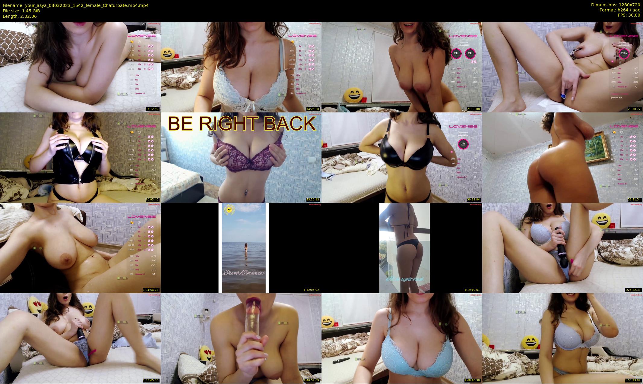 your_asya — 123 minute Chaturbate female cam show recording, 720p, Mar 3, 2023