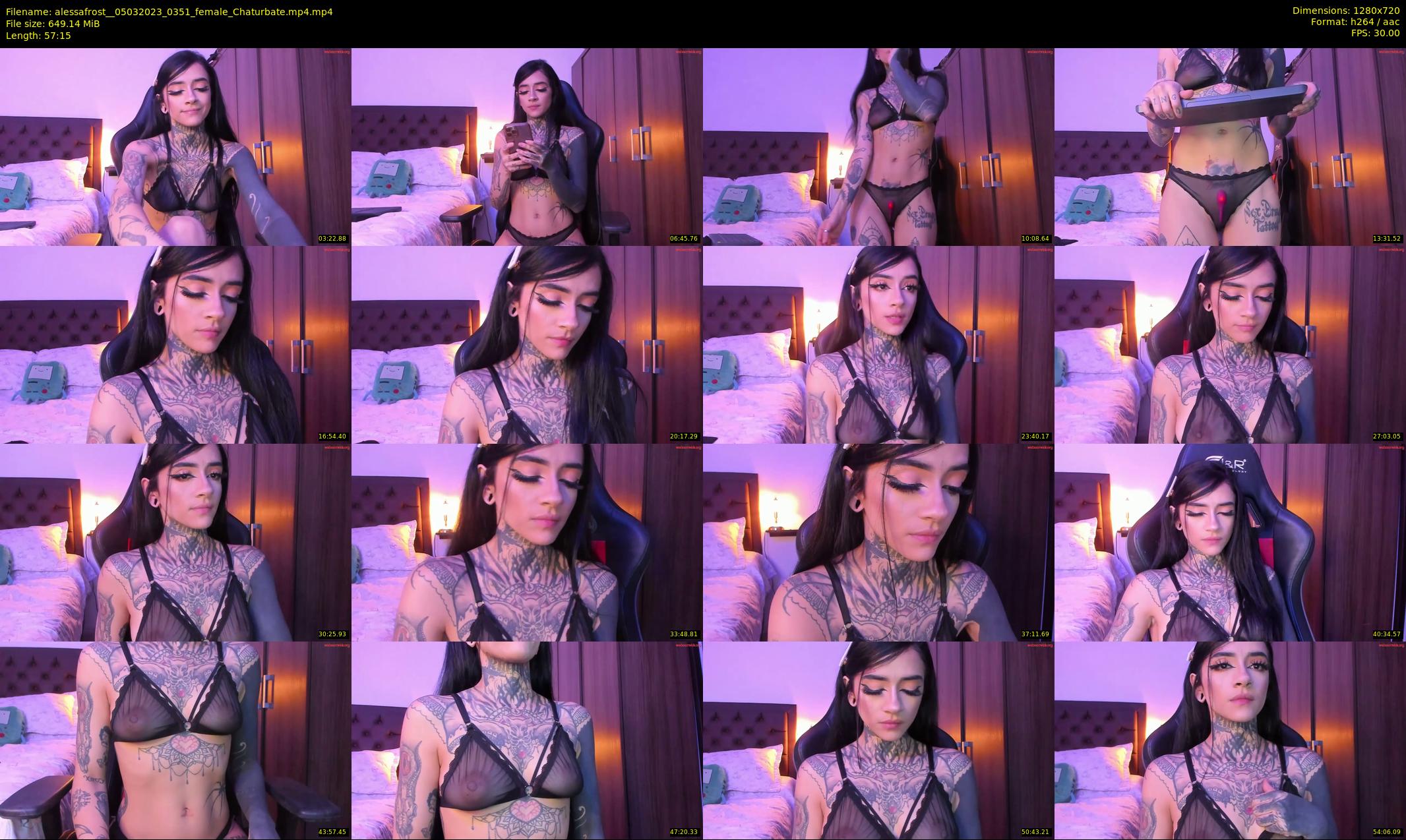 alessafrost_ — 58 minute Chaturbate female cam show recording, 720p, Mar 5, 2023