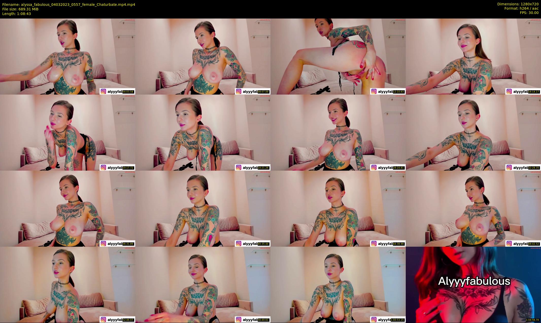 alyssa_fabulous — 69 minute Chaturbate female cam show recording, 720p, Mar 4, 2023