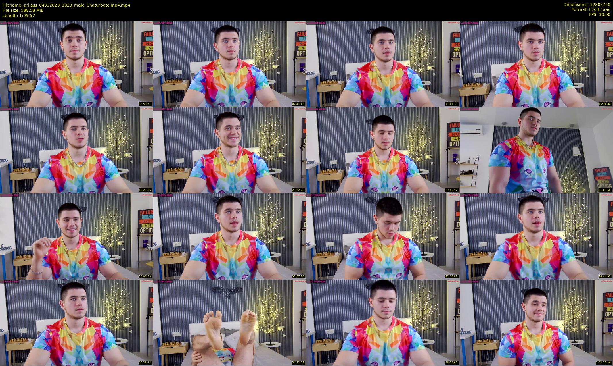 arilass — 66 minute Chaturbate male cam show recording, 720p, Mar 4, 2023