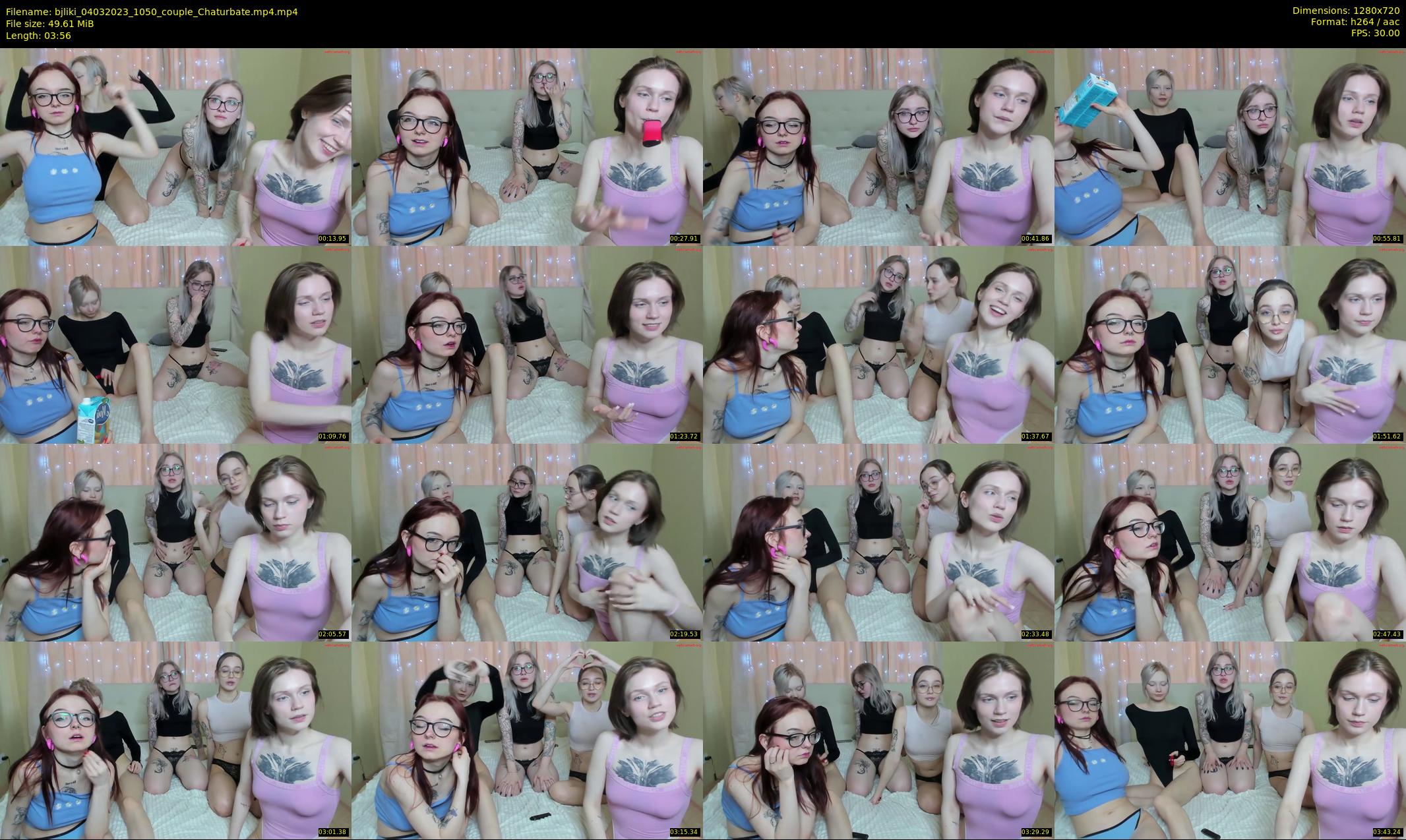 bjliki — 4 minute Chaturbate couple cam show recording, 720p, Mar 4, 2023