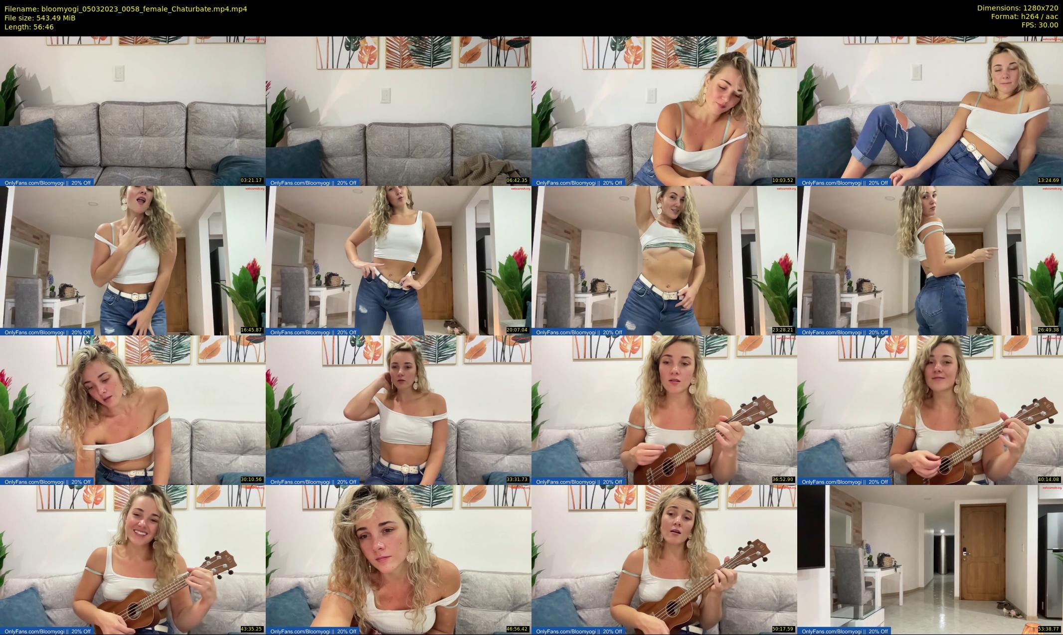 bloomyogi — 57 minute Chaturbate female cam show recording, 720p, Mar 5, 2023