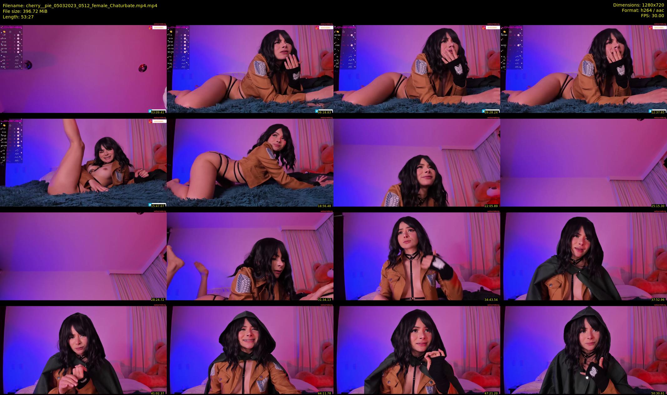 cherry__pie — 54 minute Chaturbate female cam show recording, 720p, Mar 5, 2023