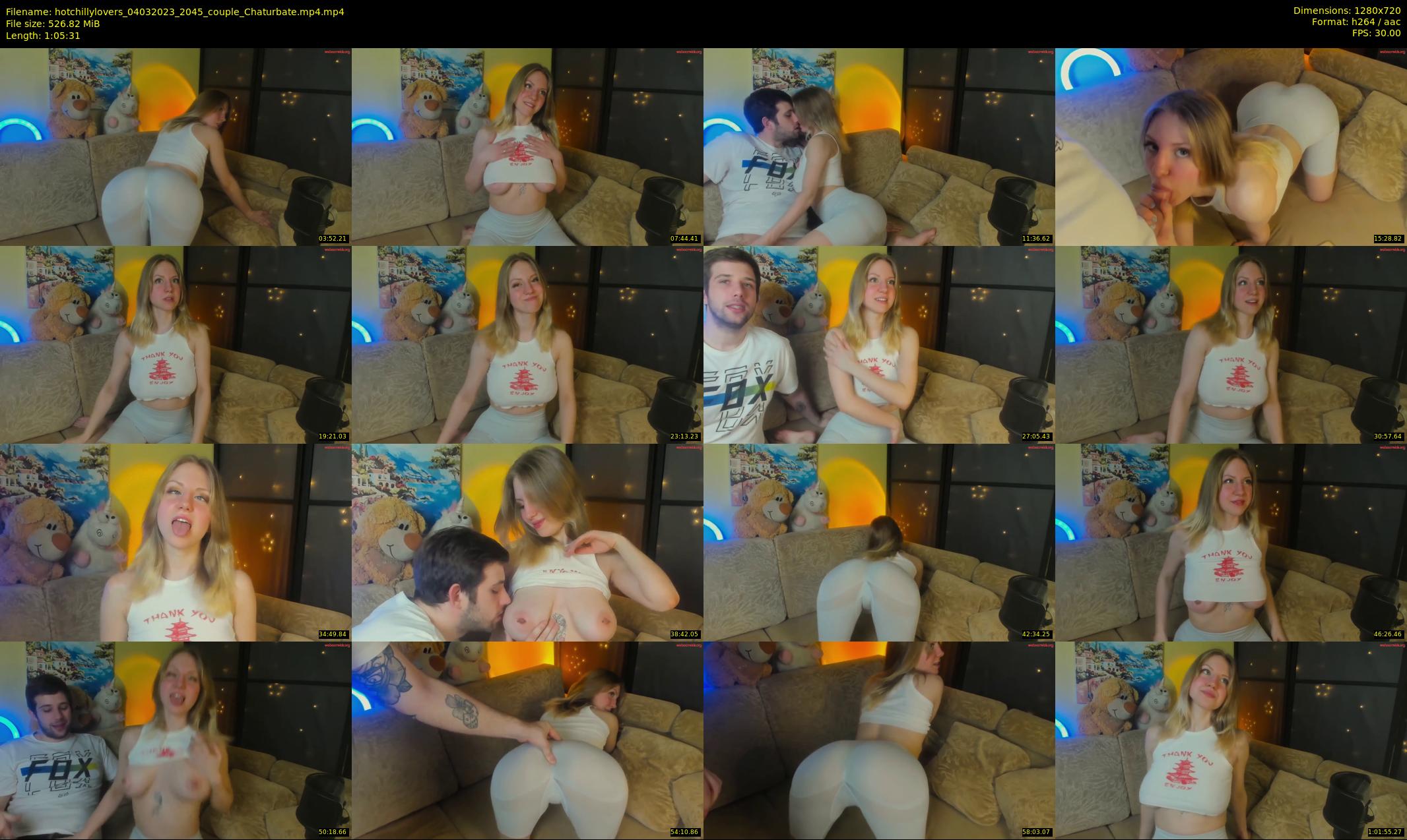 hotchillylovers — 66 minute Chaturbate couple cam show recording, 720p, Mar 4, 2023