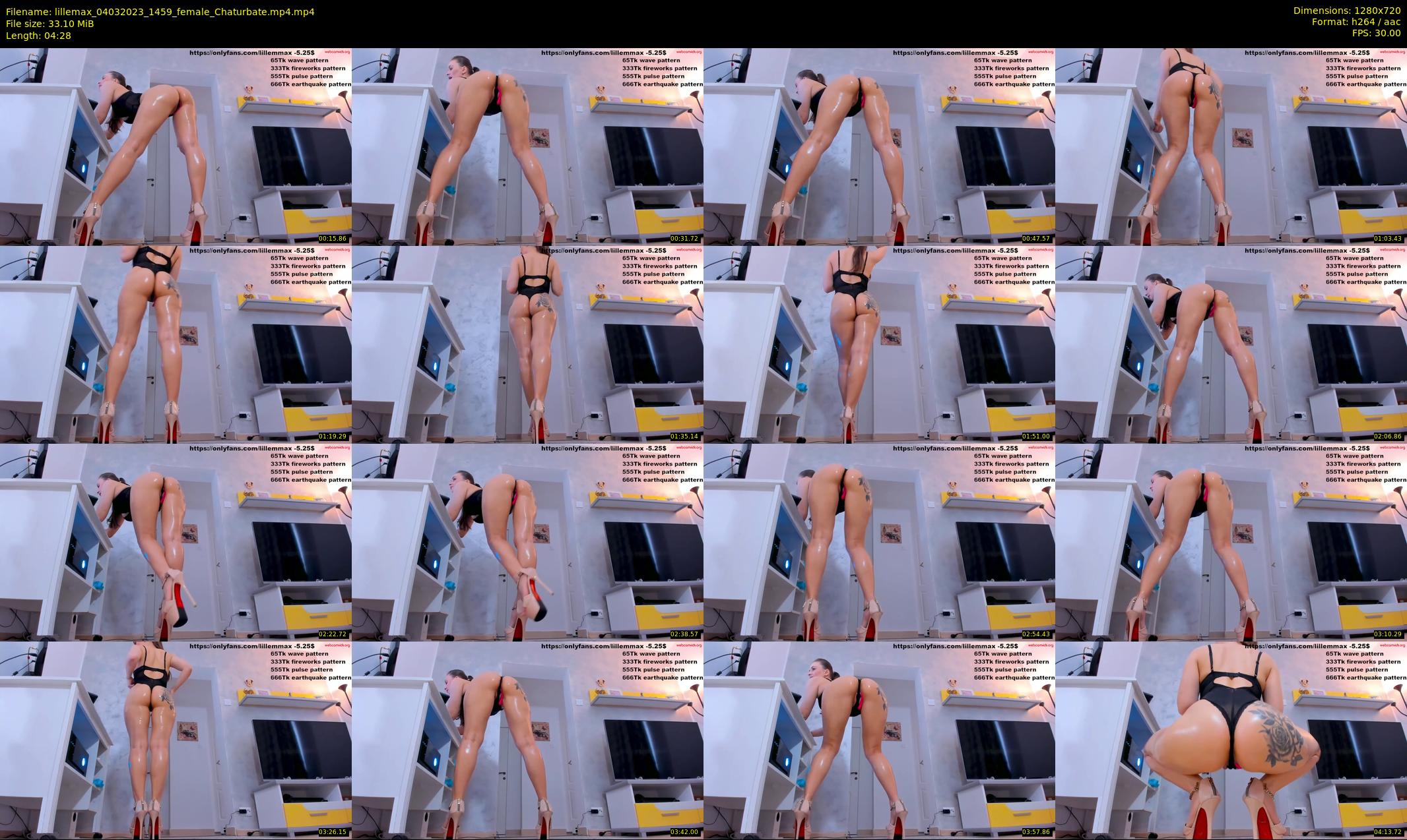 lillemax — 5 minute Chaturbate female cam show recording, 720p, Mar 4, 2023