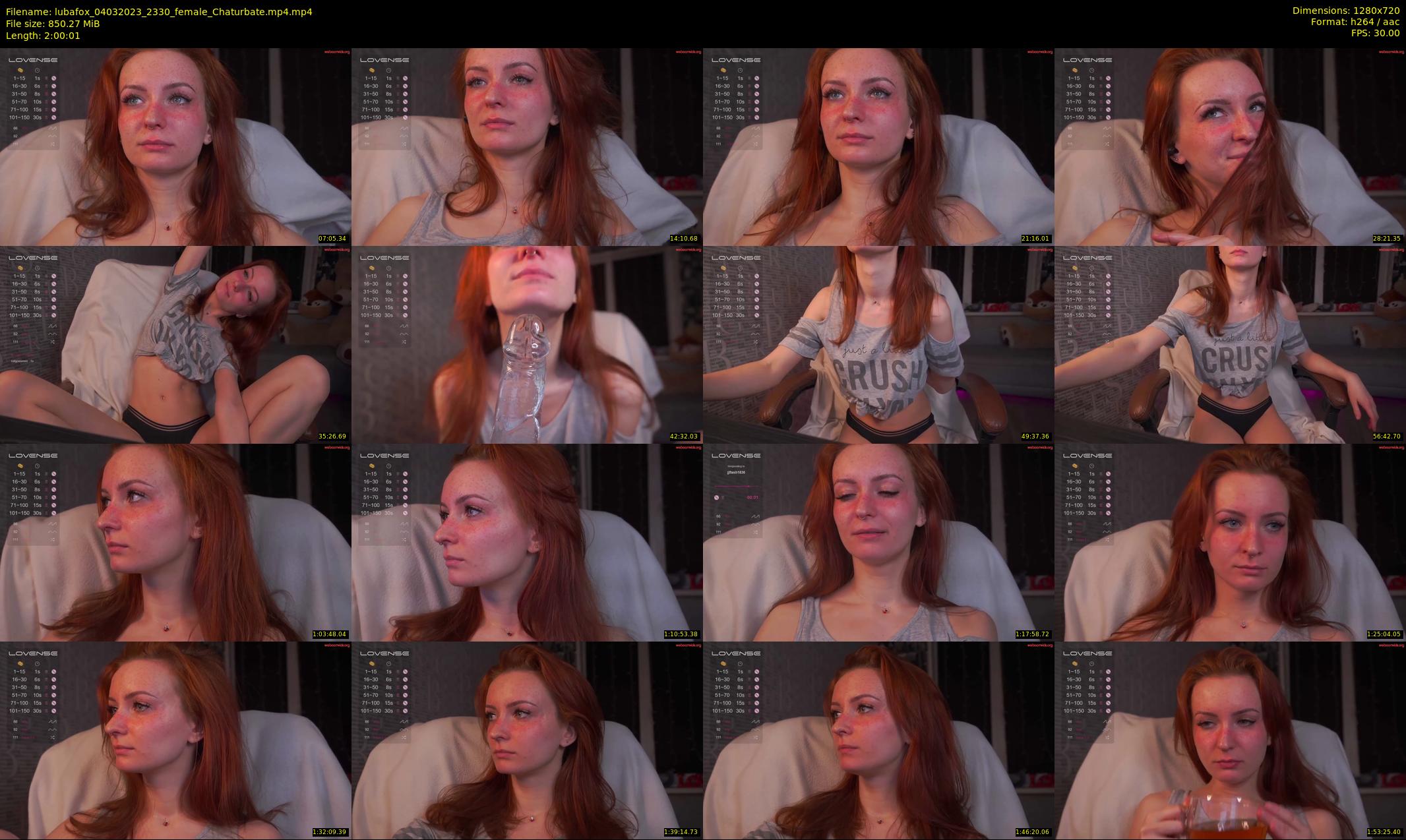 lubafox — 121 minute Chaturbate female cam show recording, 720p, Mar 4, 2023