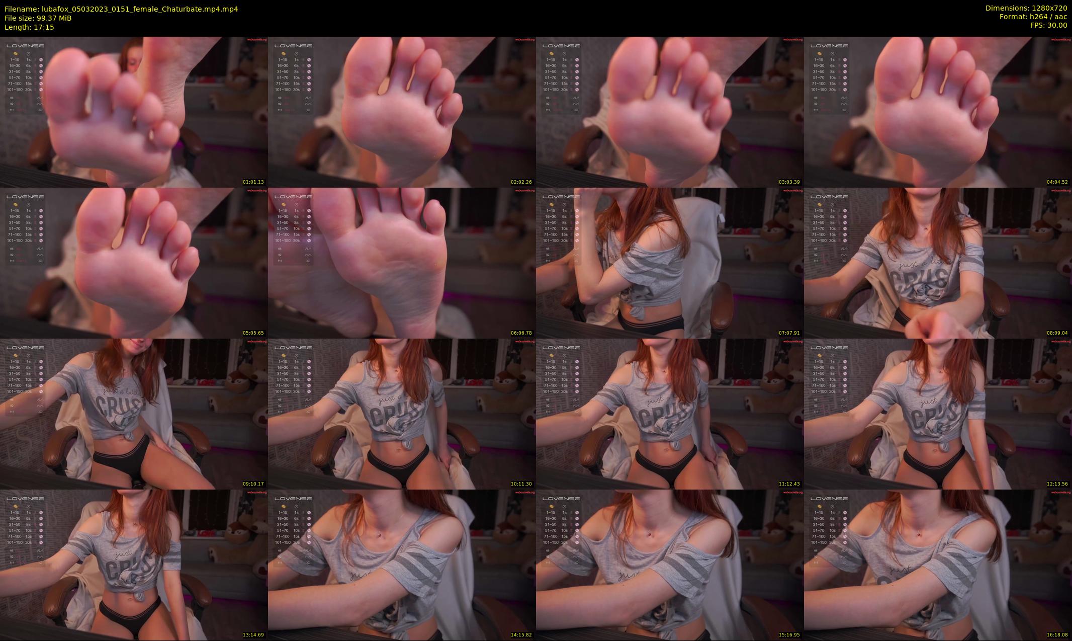 lubafox — 18 minute Chaturbate female cam show recording, 720p, Mar 5, 2023