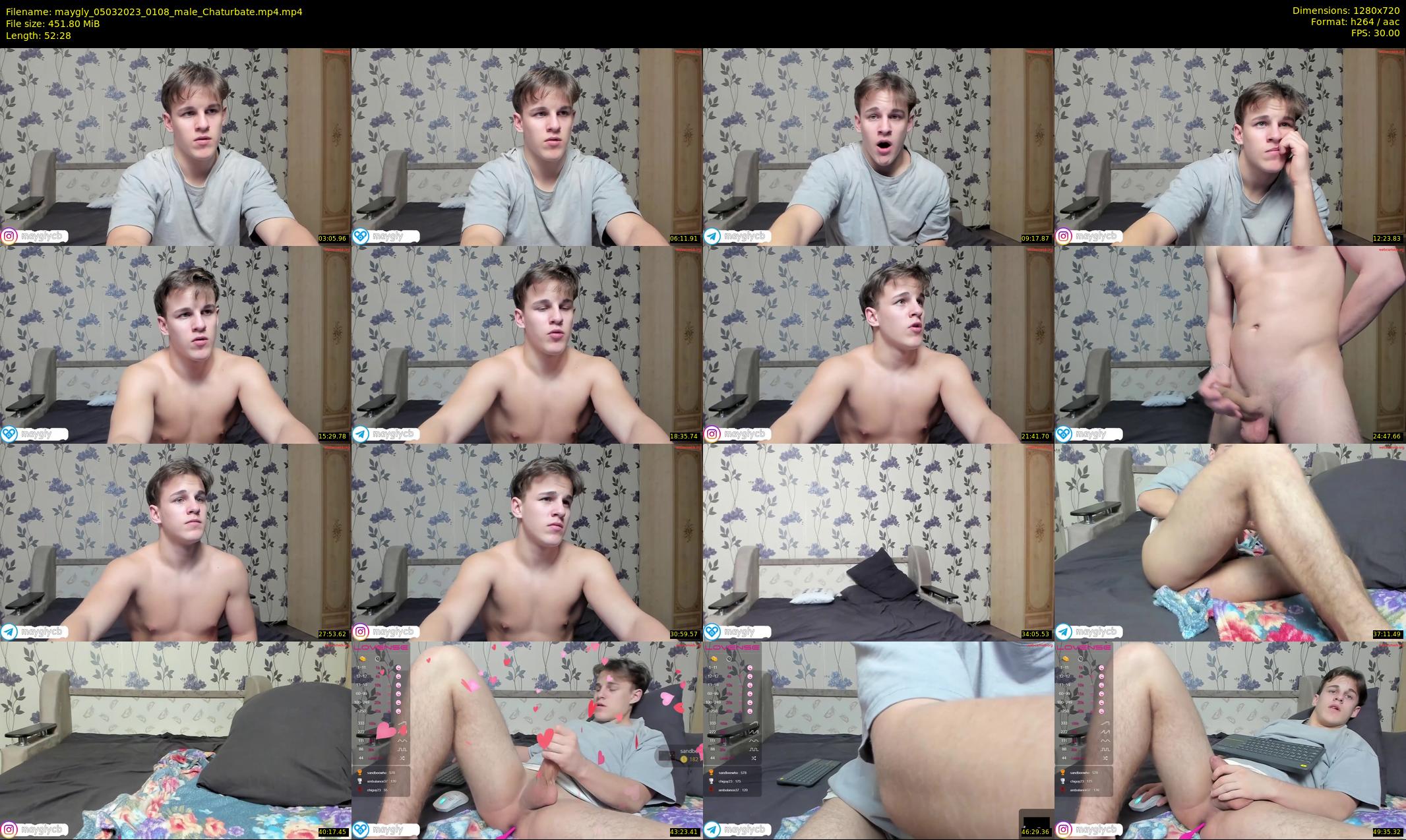 maygly — 53 minute Chaturbate male cam show recording, 720p, Mar 5, 2023
