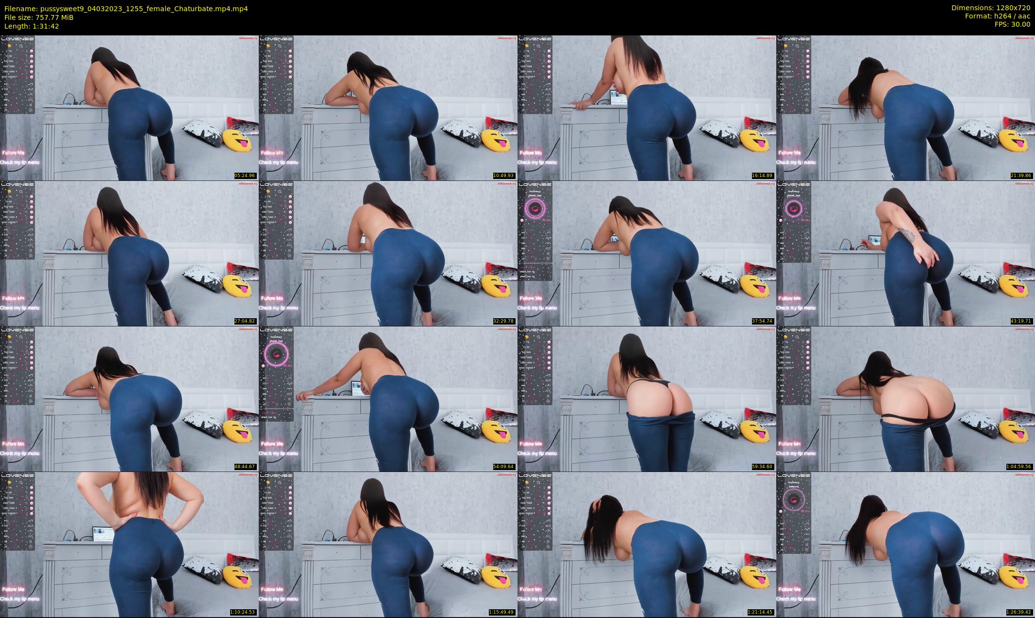 pussysweet9 — 92 minute Chaturbate female cam show recording, 720p, Mar 4, 2023