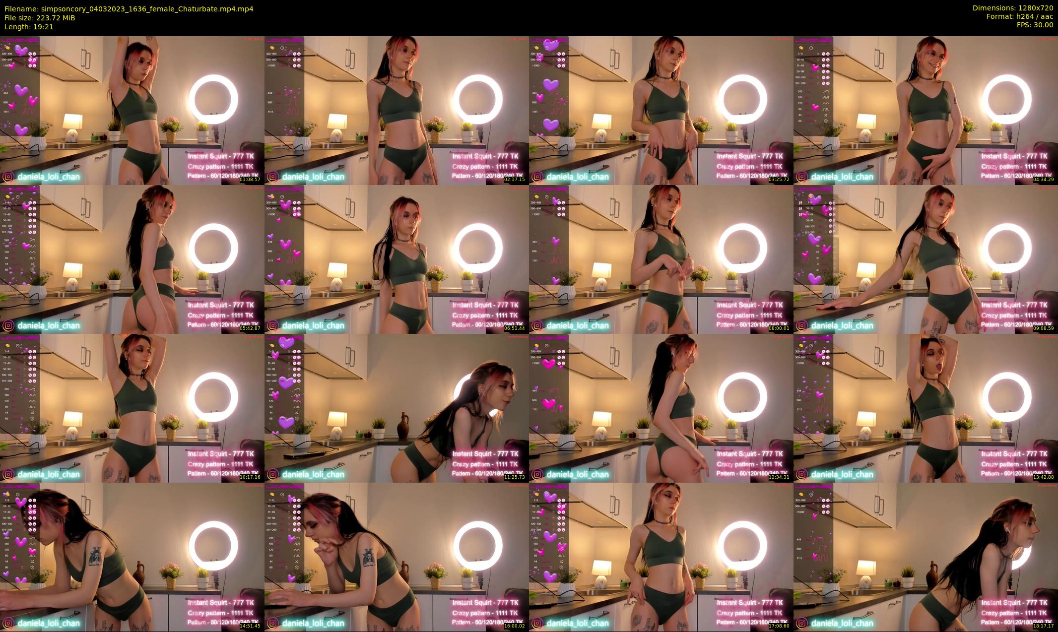 simpsoncory — 20 minute Chaturbate female cam show recording, 720p, Mar 4, 2023