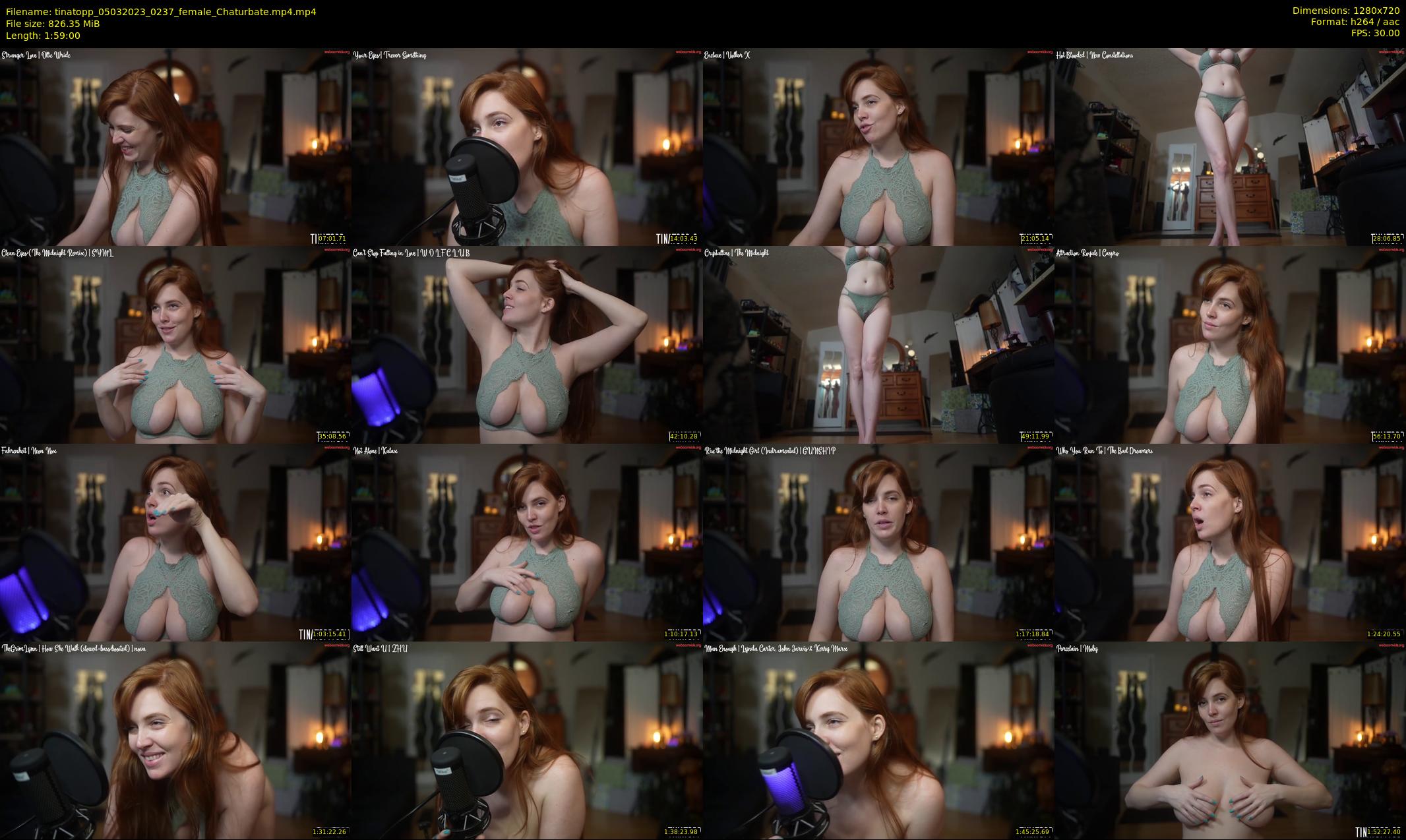 tinatopp — 119 minute Chaturbate female cam show recording, 720p, Mar 5, 2023