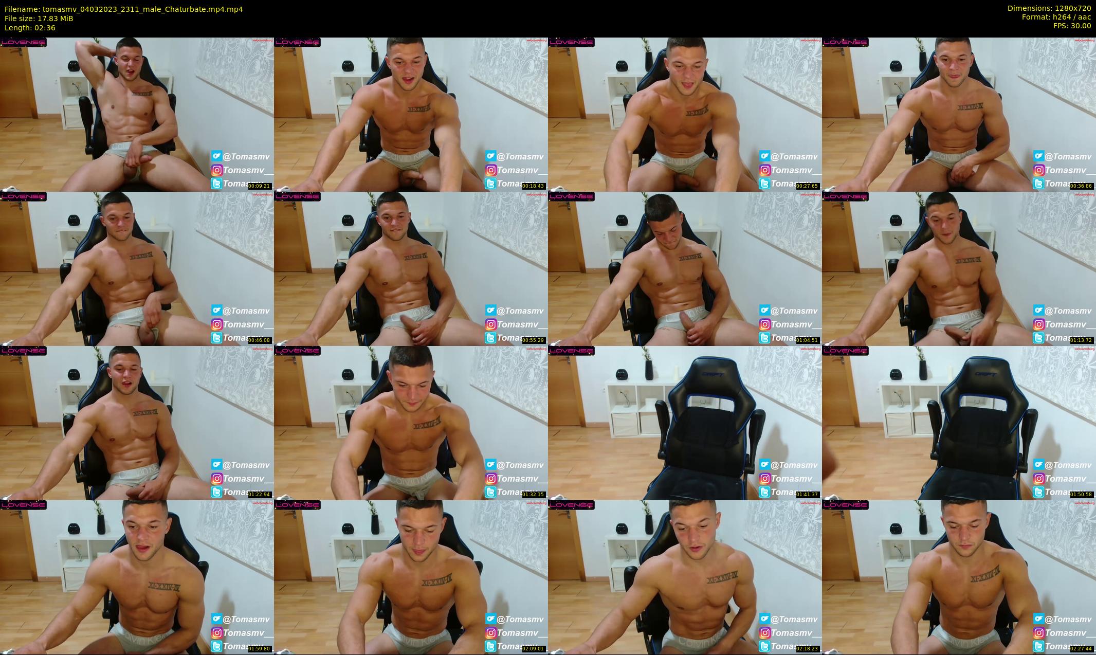 tomasmv — 3 minute Chaturbate male cam show recording, 720p, Mar 4, 2023