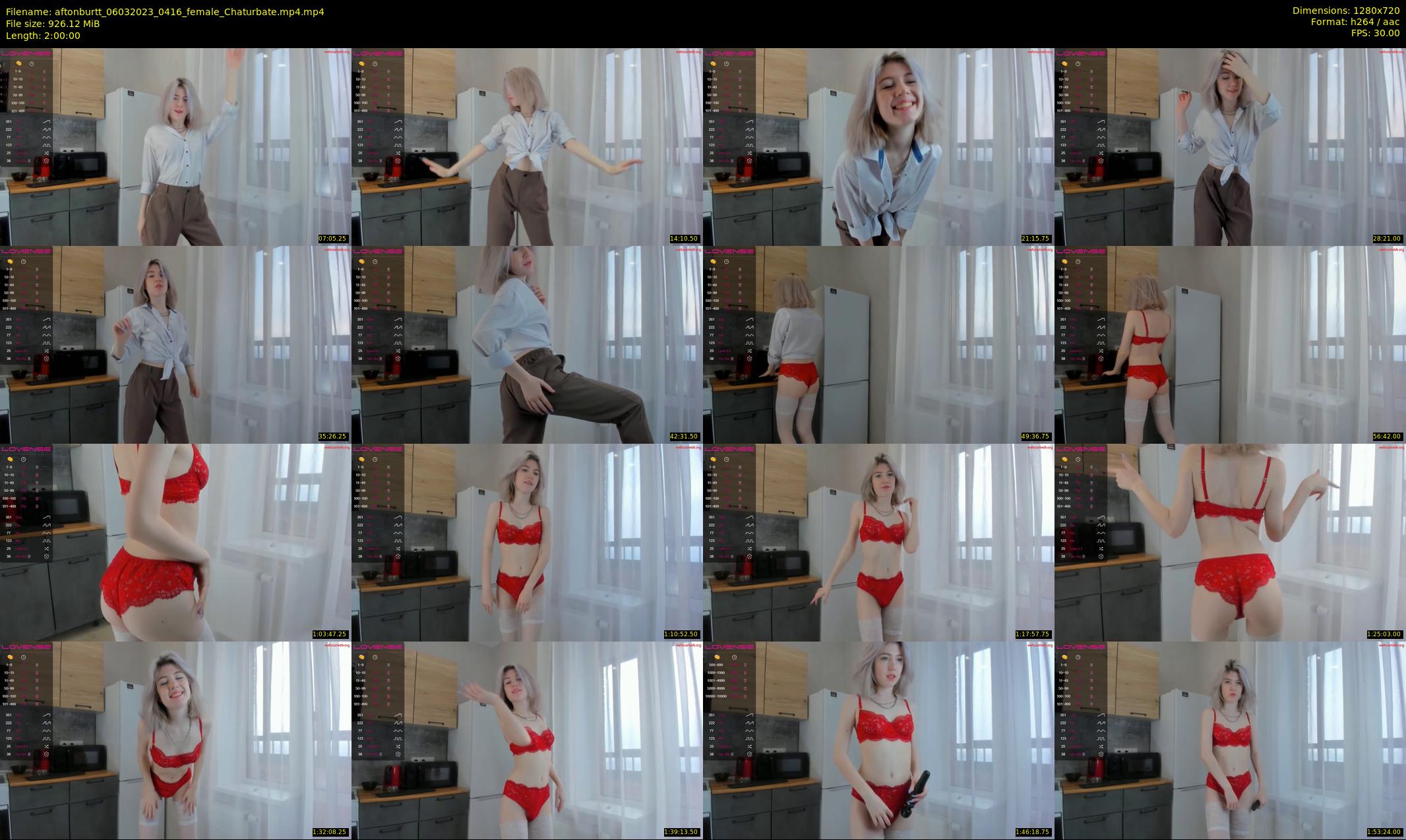 aftonburtt — 120 minute Chaturbate female cam show recording, 720p, Mar 6, 2023