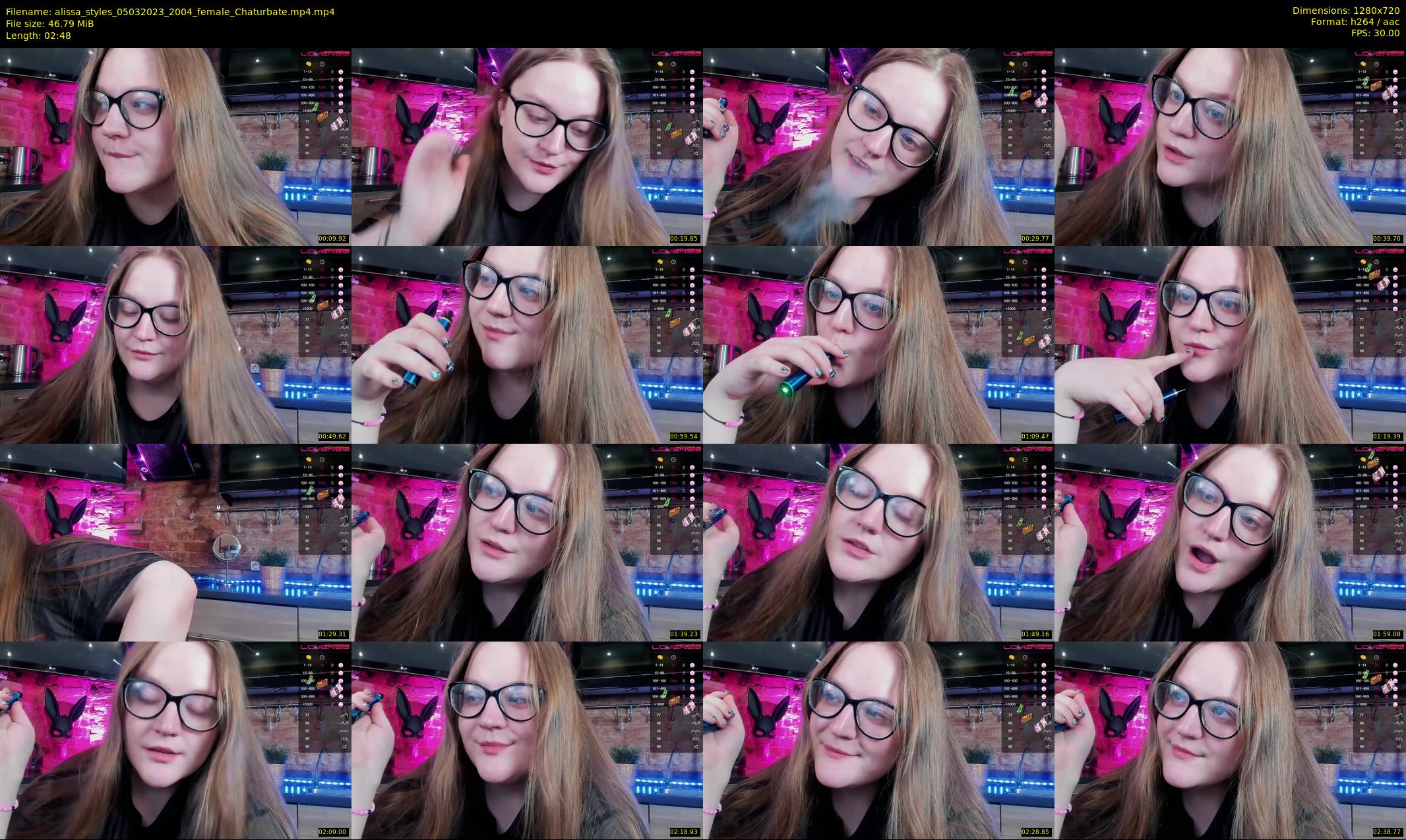 alissa_styles — 3 minute Chaturbate female cam show recording, 720p, Mar 5, 2023