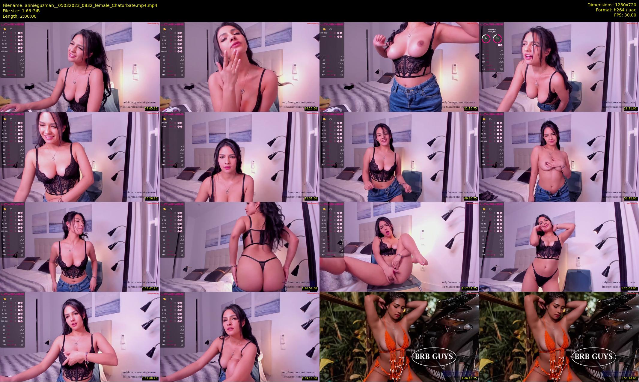annieguzman_ — 120 minute Chaturbate female cam show recording, 720p, Mar 5, 2023