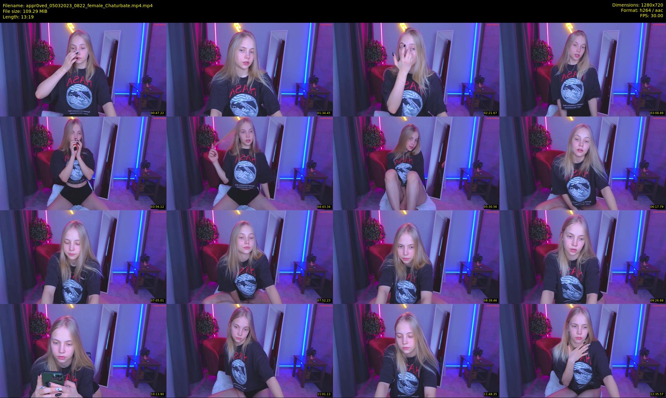 appr0ved — 14 minute Chaturbate female cam show recording, 720p, Mar 5, 2023