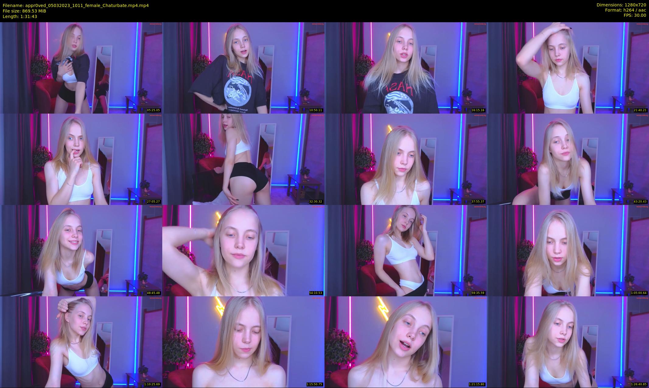 appr0ved — 92 minute Chaturbate female cam show recording, 720p, Mar 5, 2023