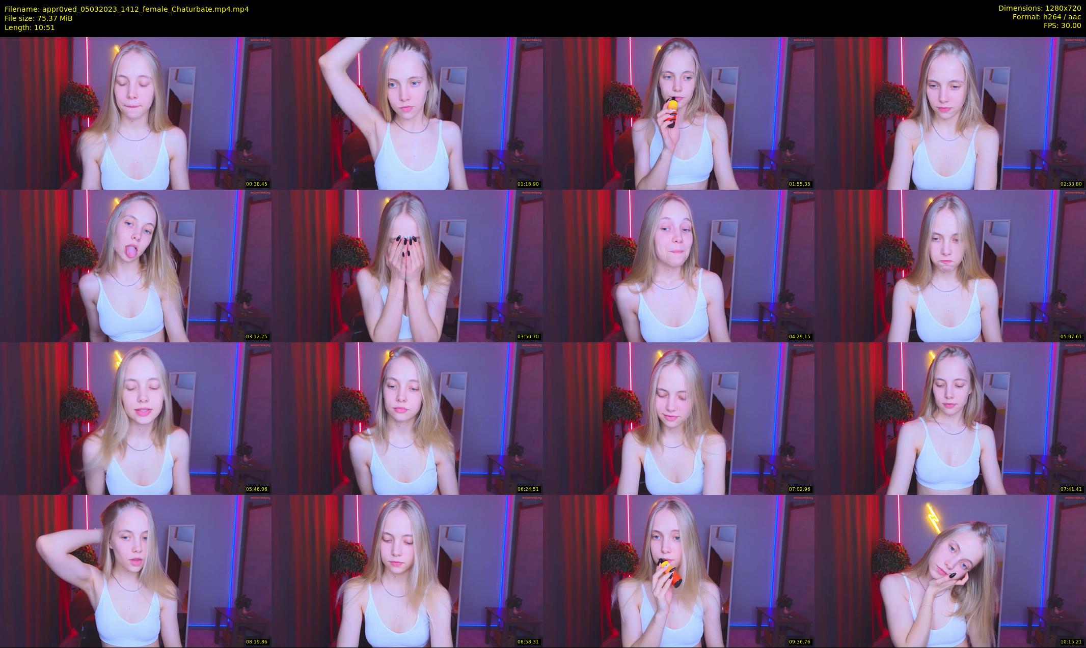 appr0ved — 11 minute Chaturbate female cam show recording, 720p, Mar 5, 2023