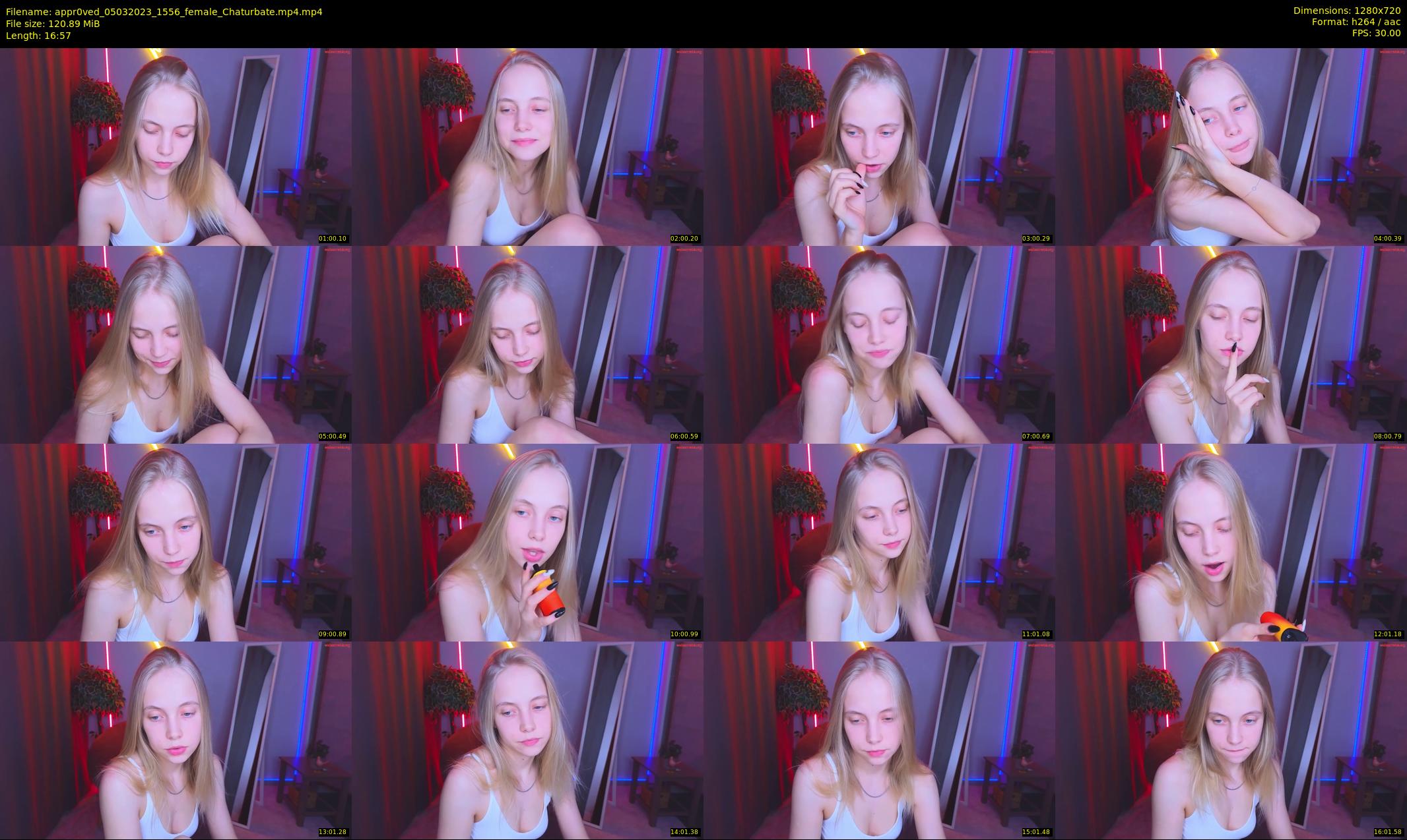 appr0ved — 17 minute Chaturbate female cam show recording, 720p, Mar 5, 2023