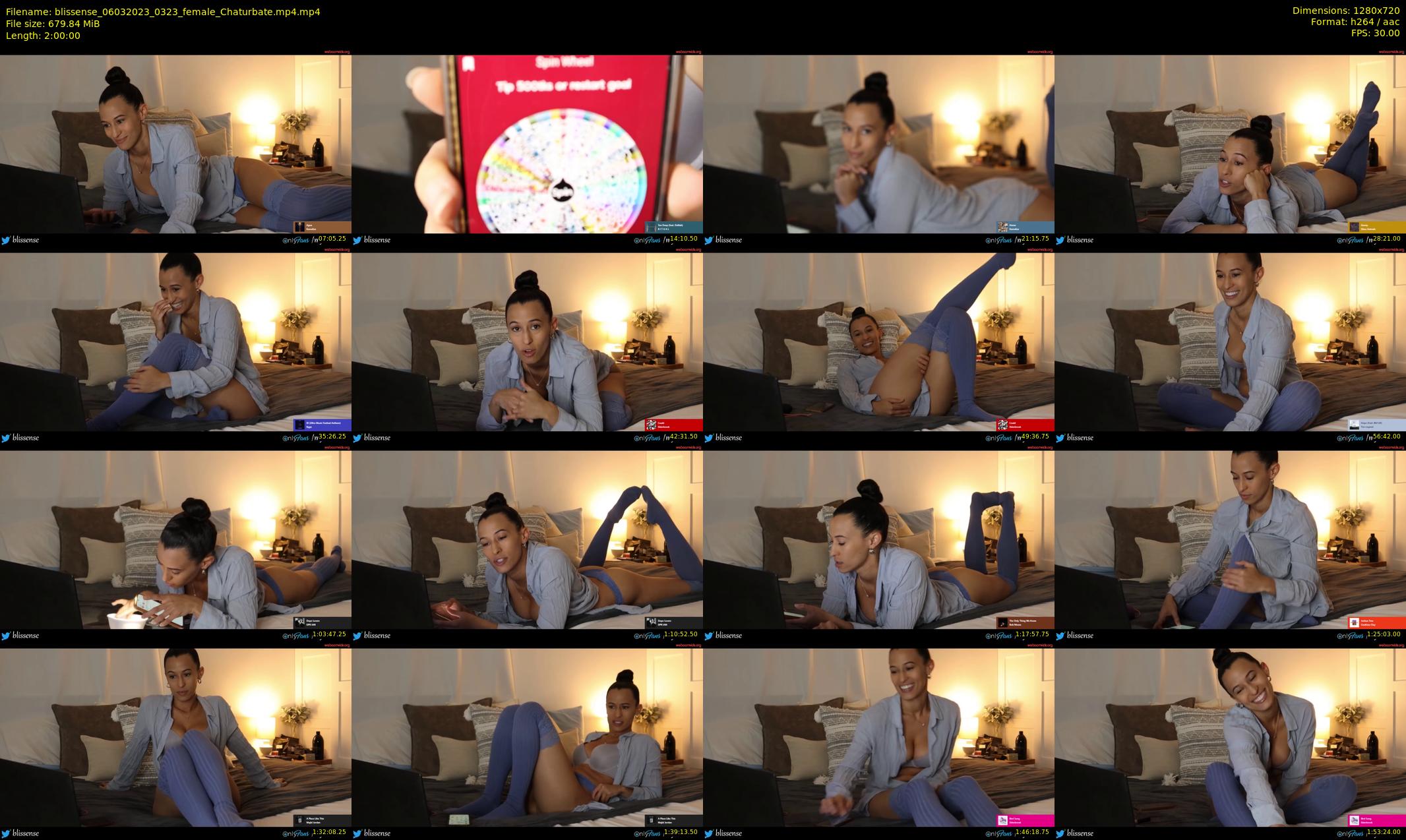 blissense — 120 minute Chaturbate female cam show recording, 720p, Mar 6, 2023