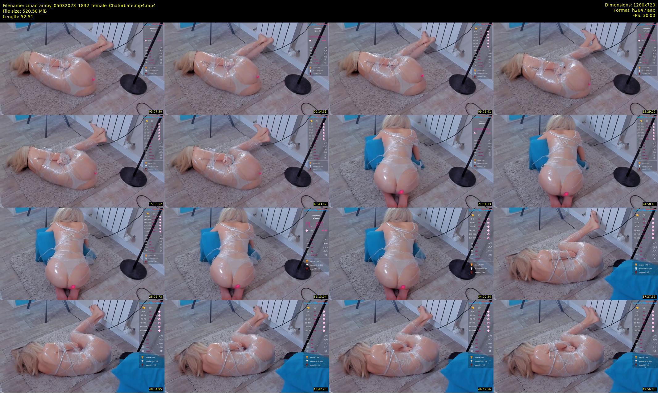 cinacramby — 53 minute Chaturbate female cam show recording, 720p, Mar 5, 2023