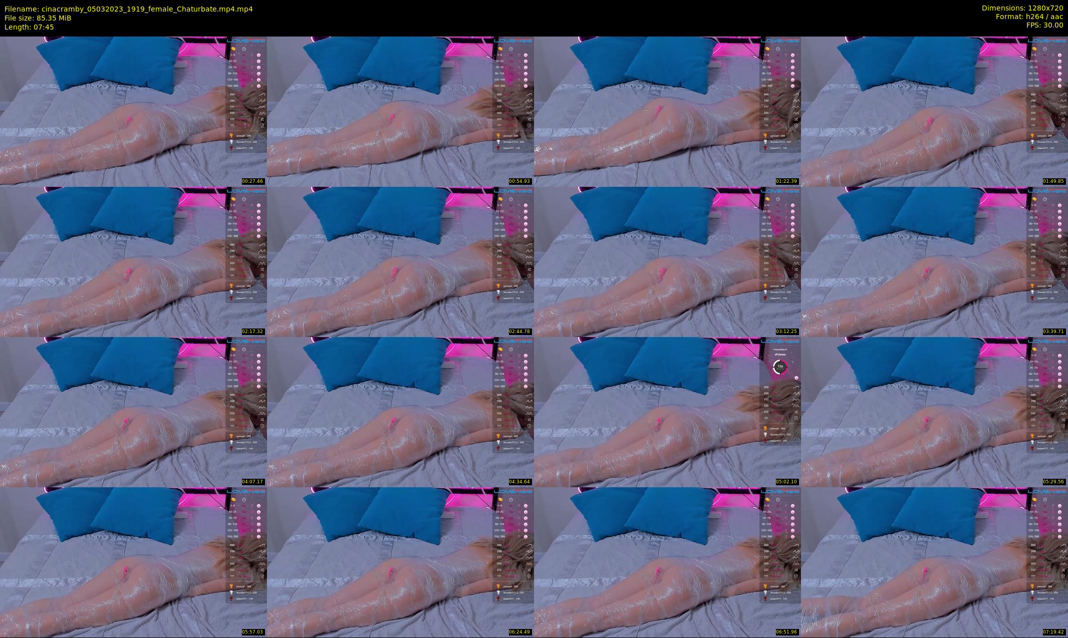 cinacramby — 8 minute Chaturbate female cam show recording, 720p, Mar 5, 2023