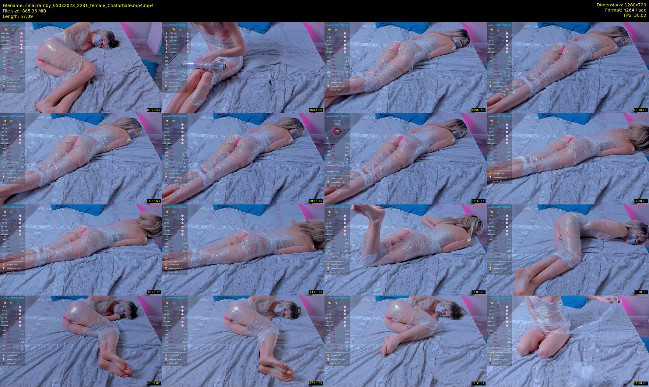cinacramby — 58 minute Chaturbate female cam show recording, 720p, Mar 5, 2023