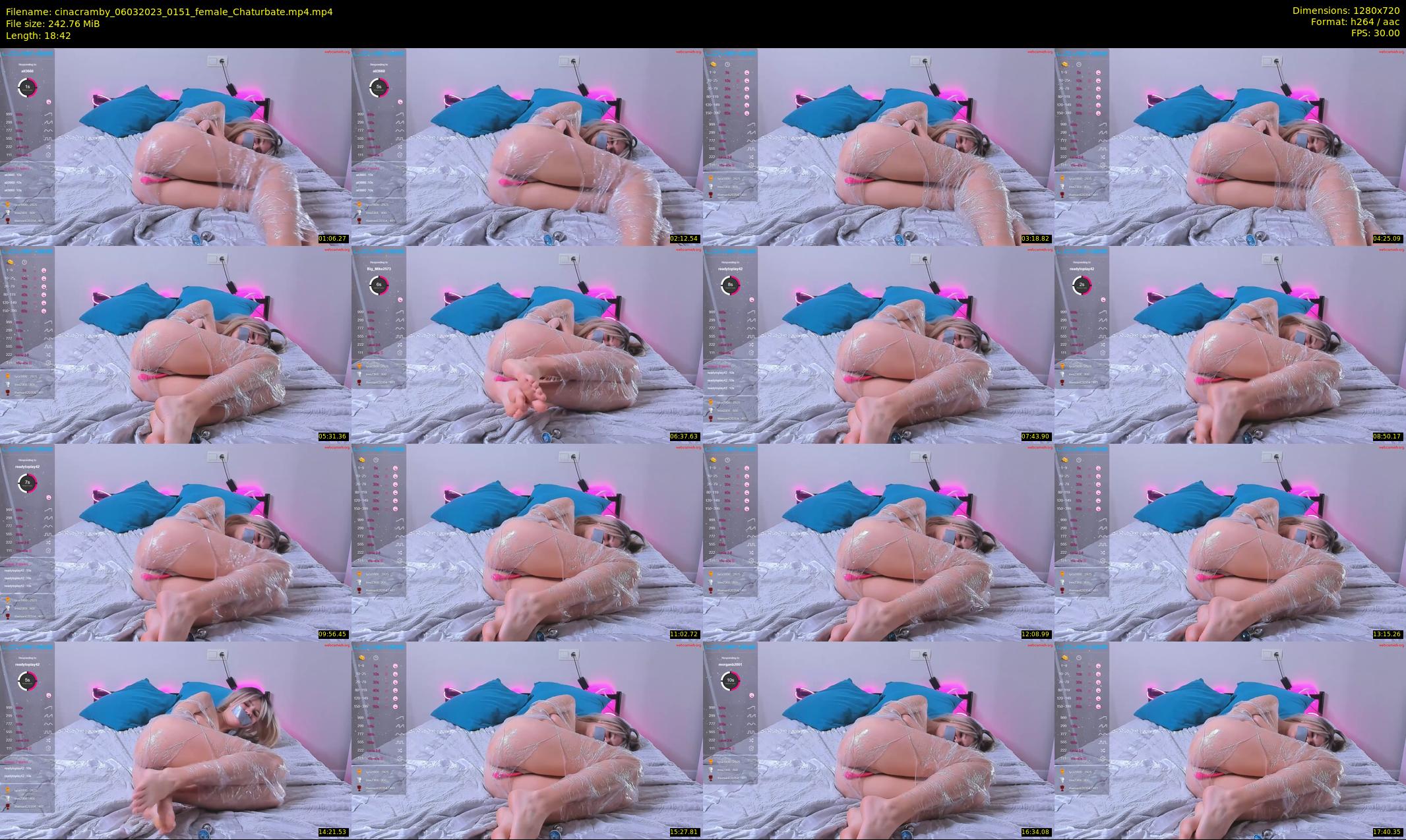 cinacramby — 19 minute Chaturbate female cam show recording, 720p, Mar 6, 2023