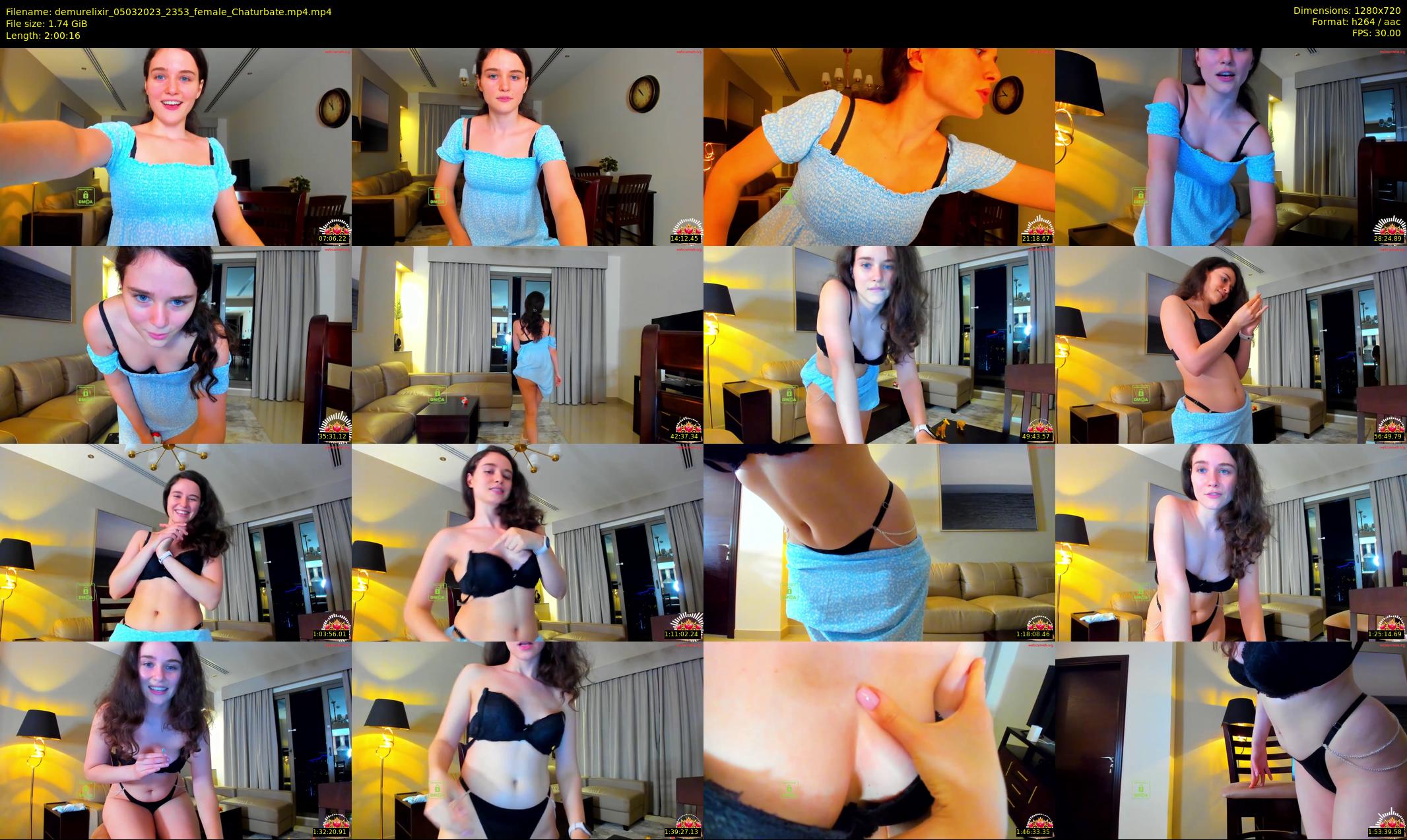 demurelixir — 121 minute Chaturbate female cam show recording, 720p, Mar 5, 2023