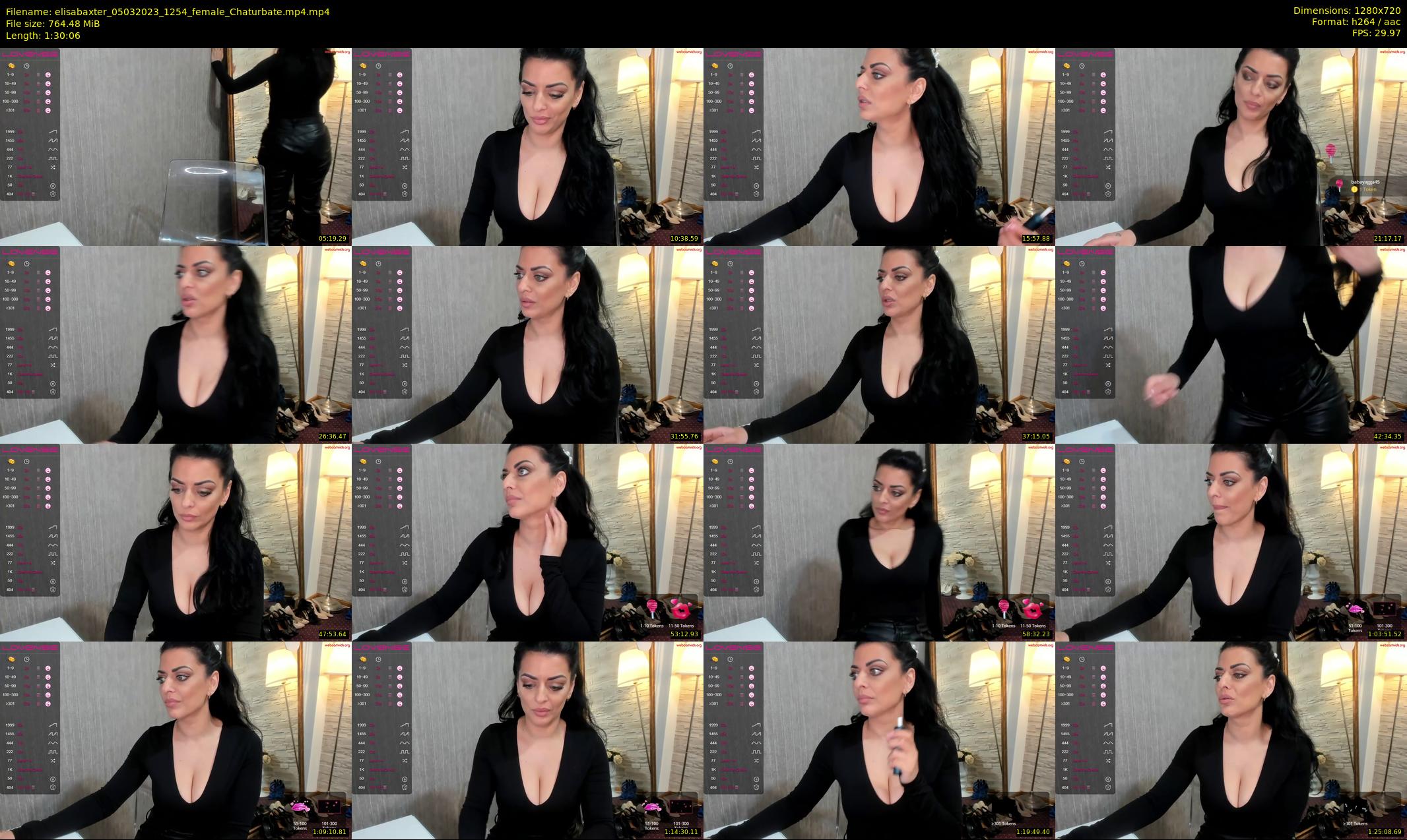 elisabaxter — 91 minute Chaturbate female cam show recording, 720p, Mar 5, 2023