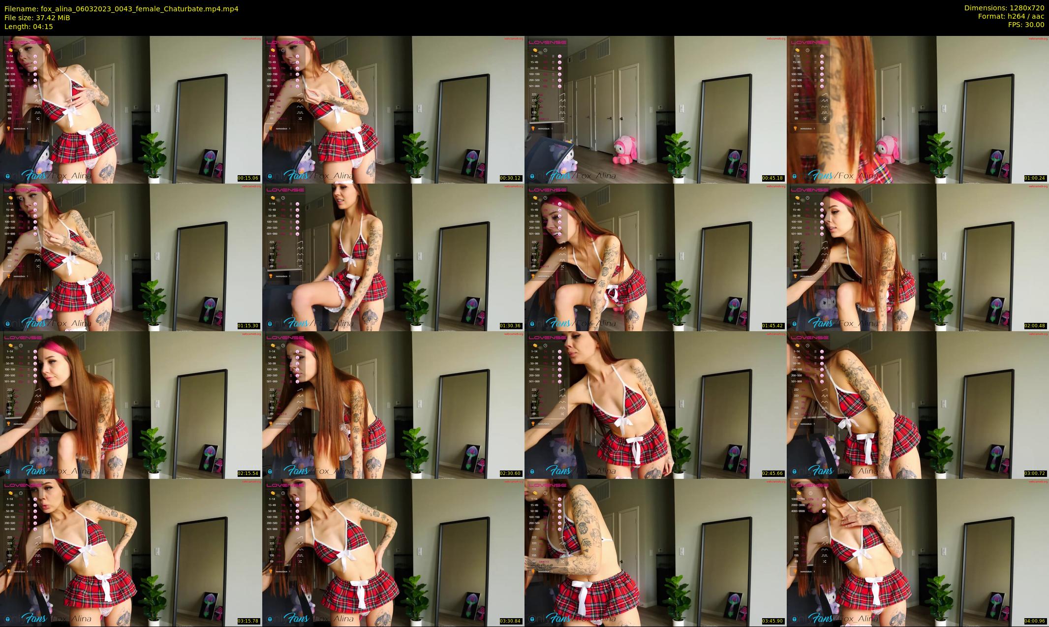 fox_alina — 5 minute Chaturbate female cam show recording, 720p, Mar 6, 2023