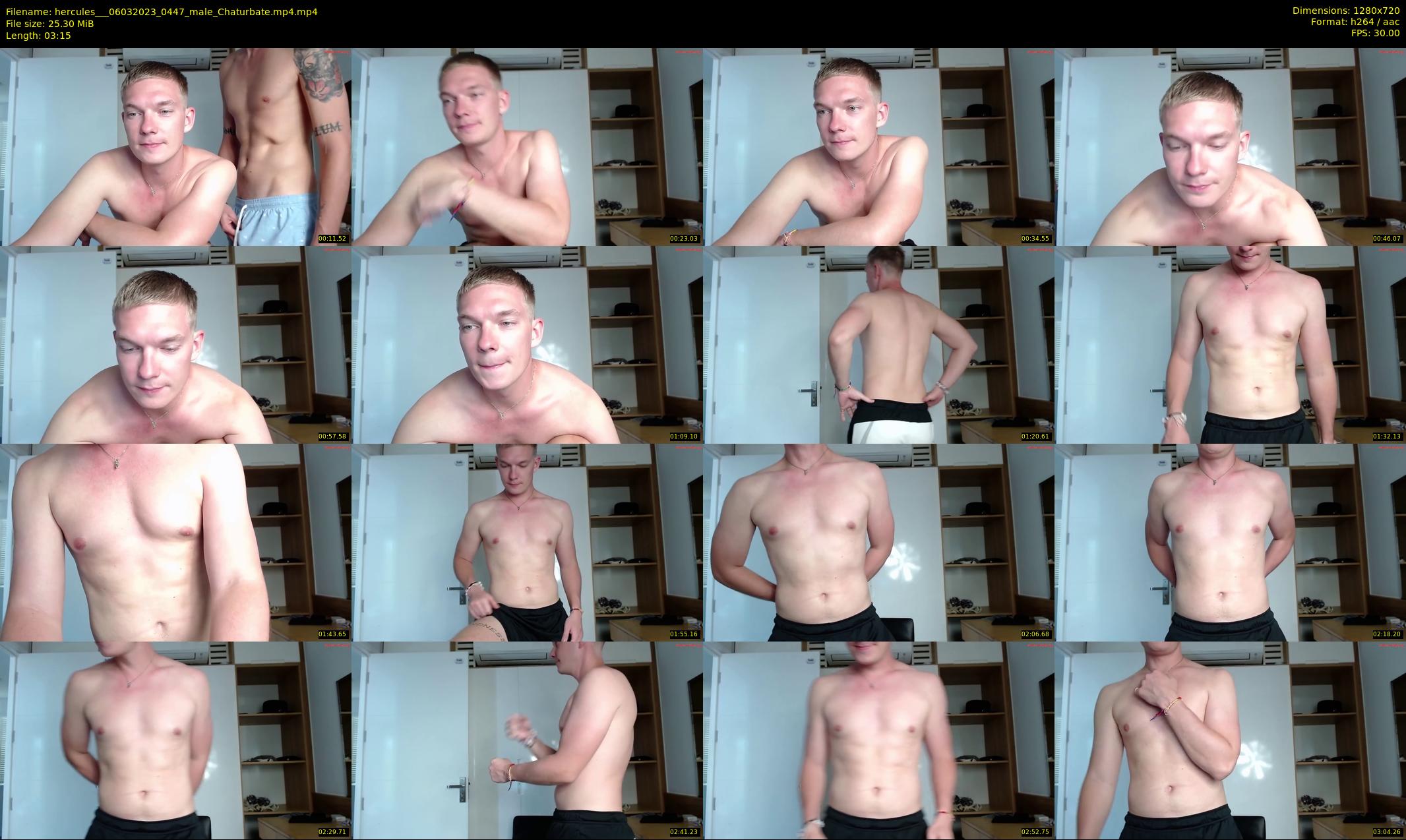 hercules__ — 4 minute Chaturbate male cam show recording, 720p, Mar 6, 2023