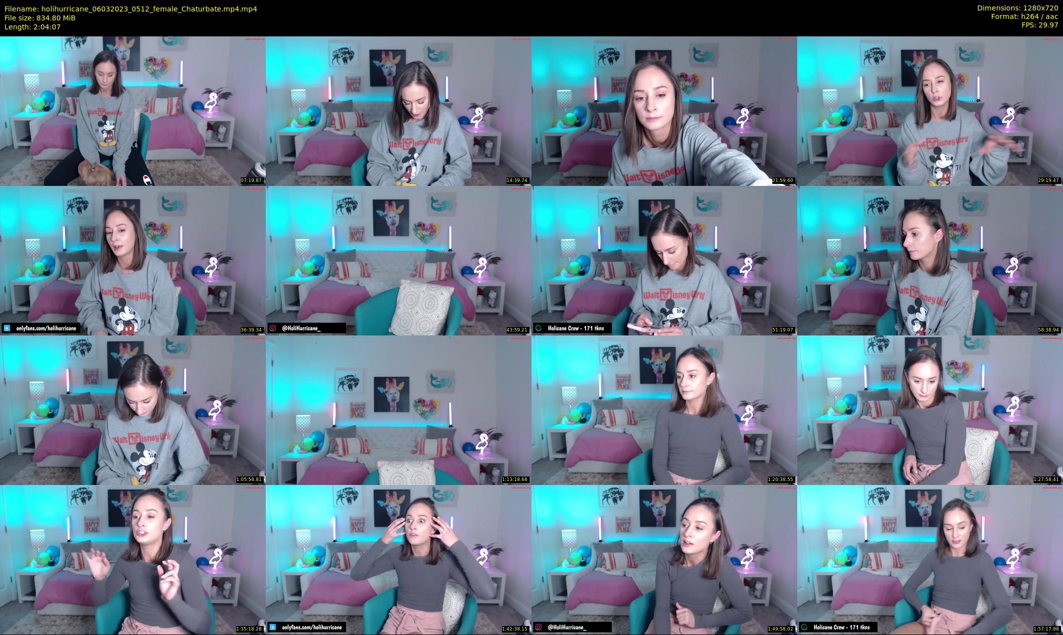 holihurricane — 125 minute Chaturbate female cam show recording, 720p, Mar 6, 2023
