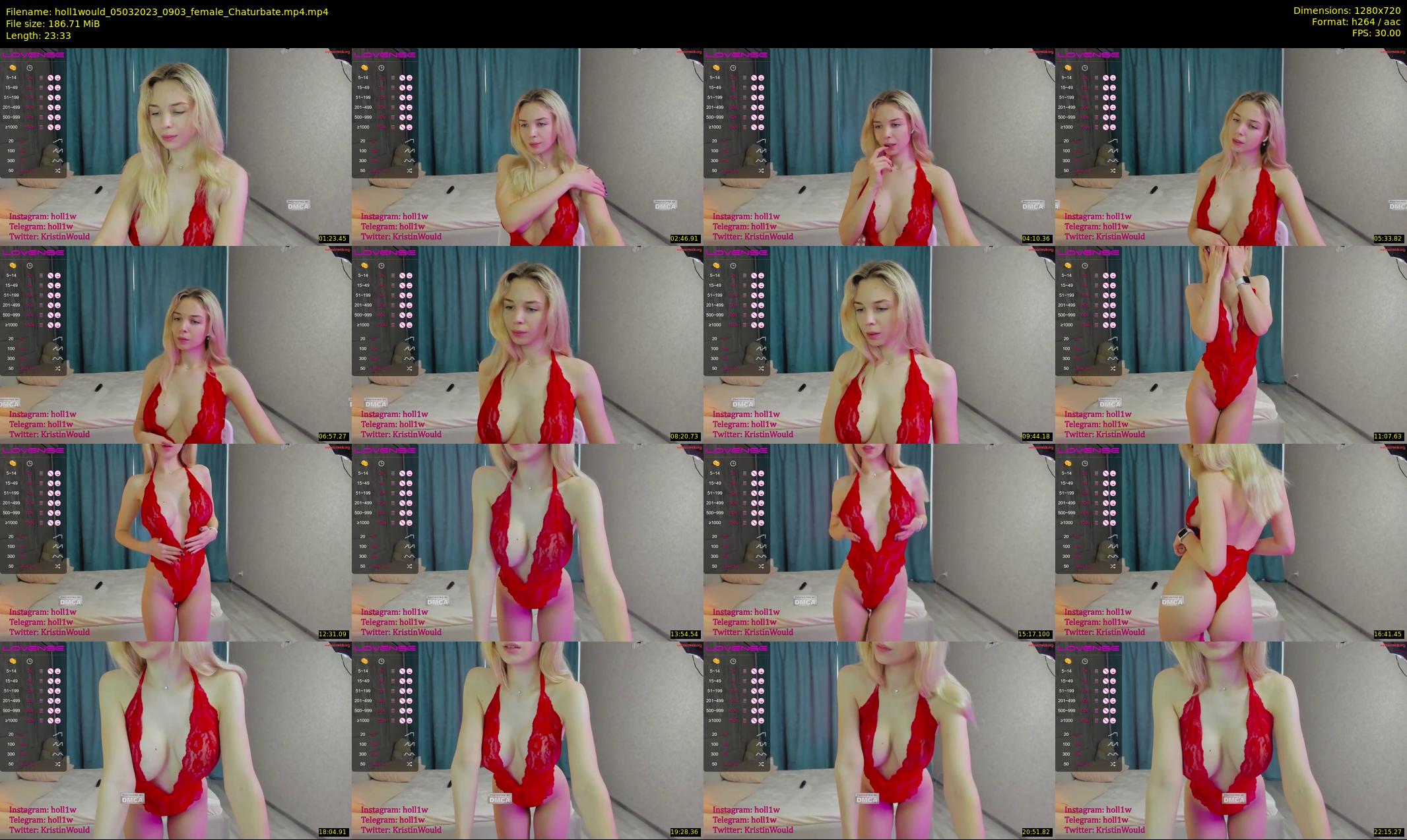 holl1would — 24 minute Chaturbate female cam show recording, 720p, Mar 5, 2023