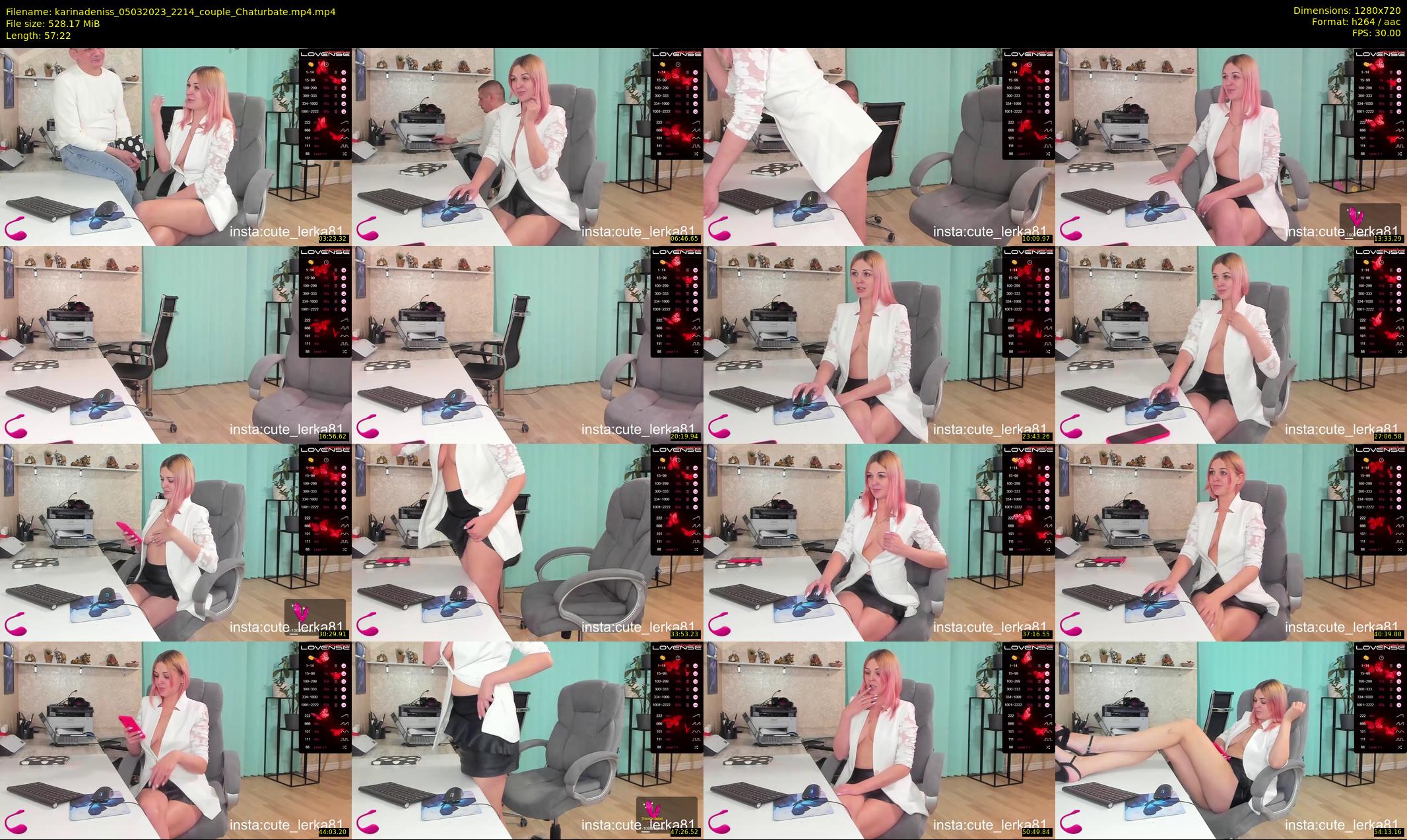 karinadeniss — 58 minute Chaturbate couple cam show recording, 720p, Mar 5, 2023