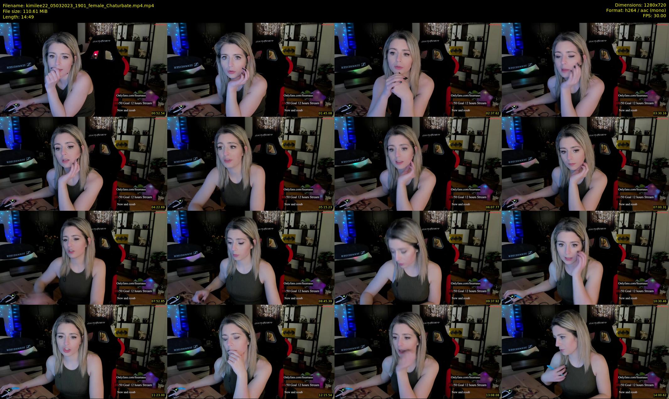 kimilee22 — 15 minute Chaturbate female cam show recording, 720p, Mar 5, 2023