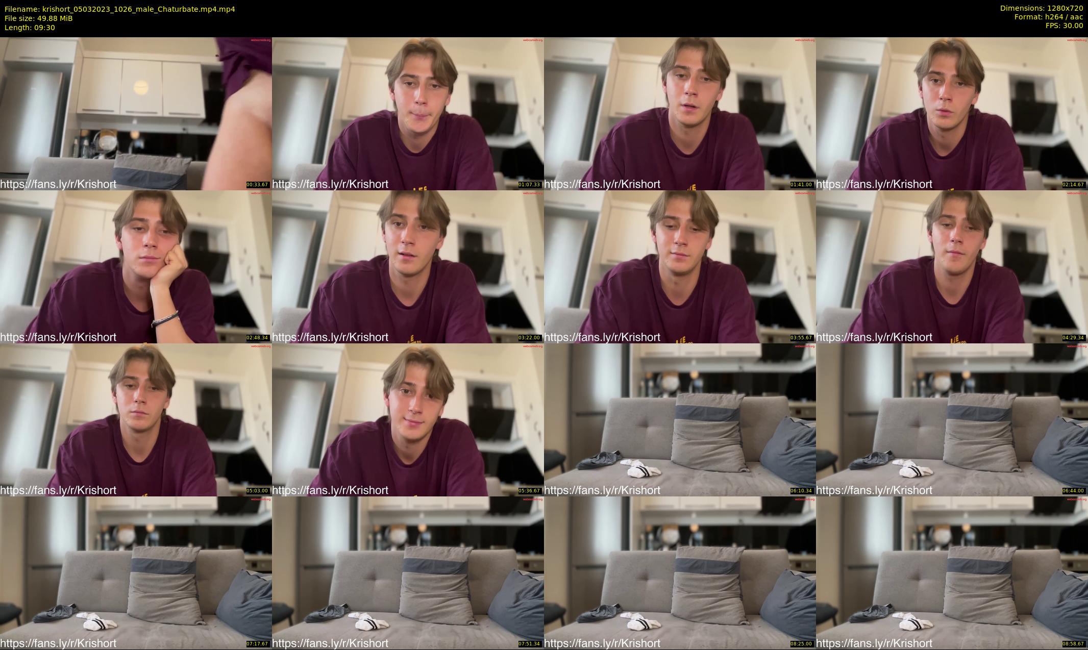 krishort — 10 minute Chaturbate male cam show recording, 720p, Mar 5, 2023