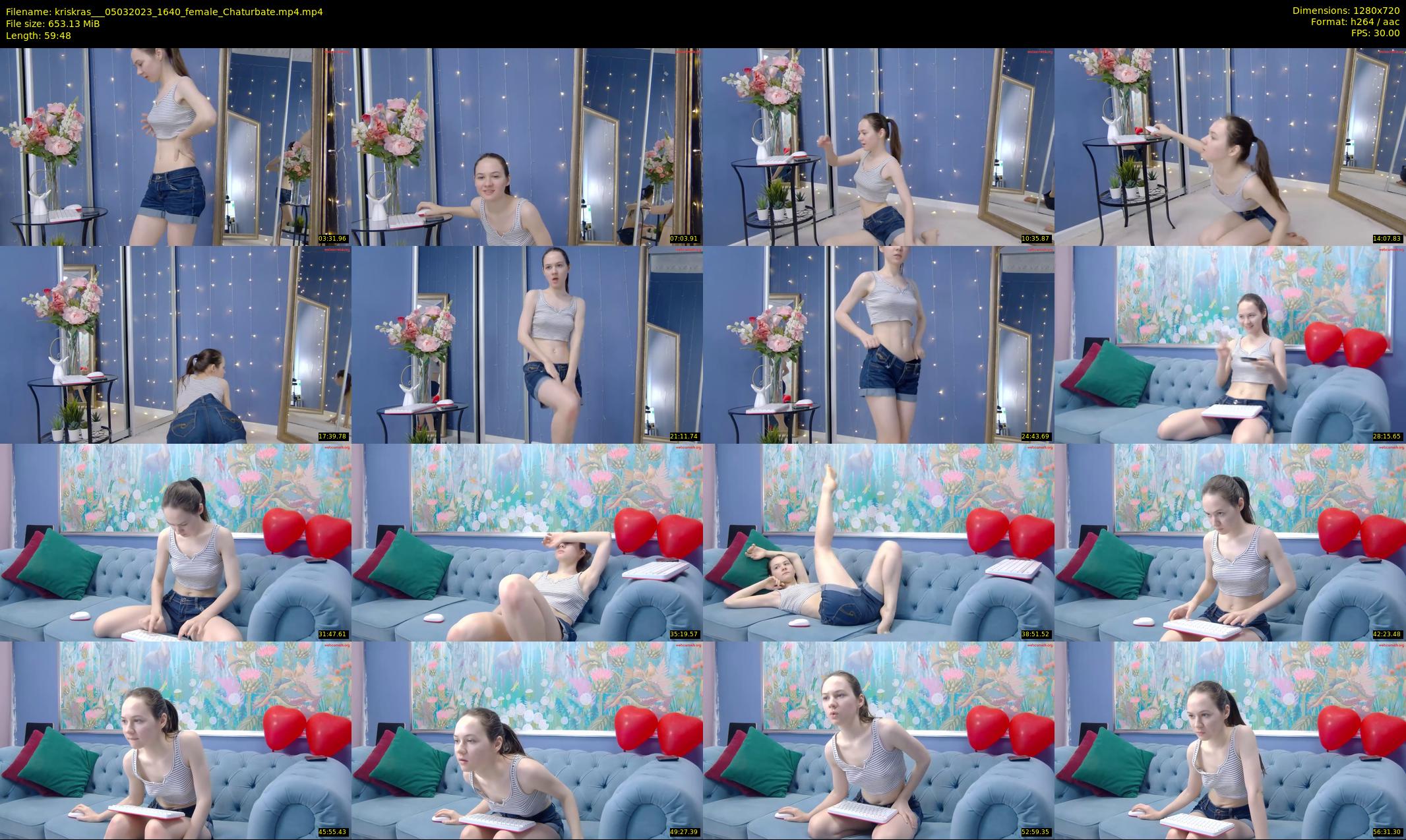 kriskras__ — 60 minute Chaturbate female cam show recording, 720p, Mar 5, 2023
