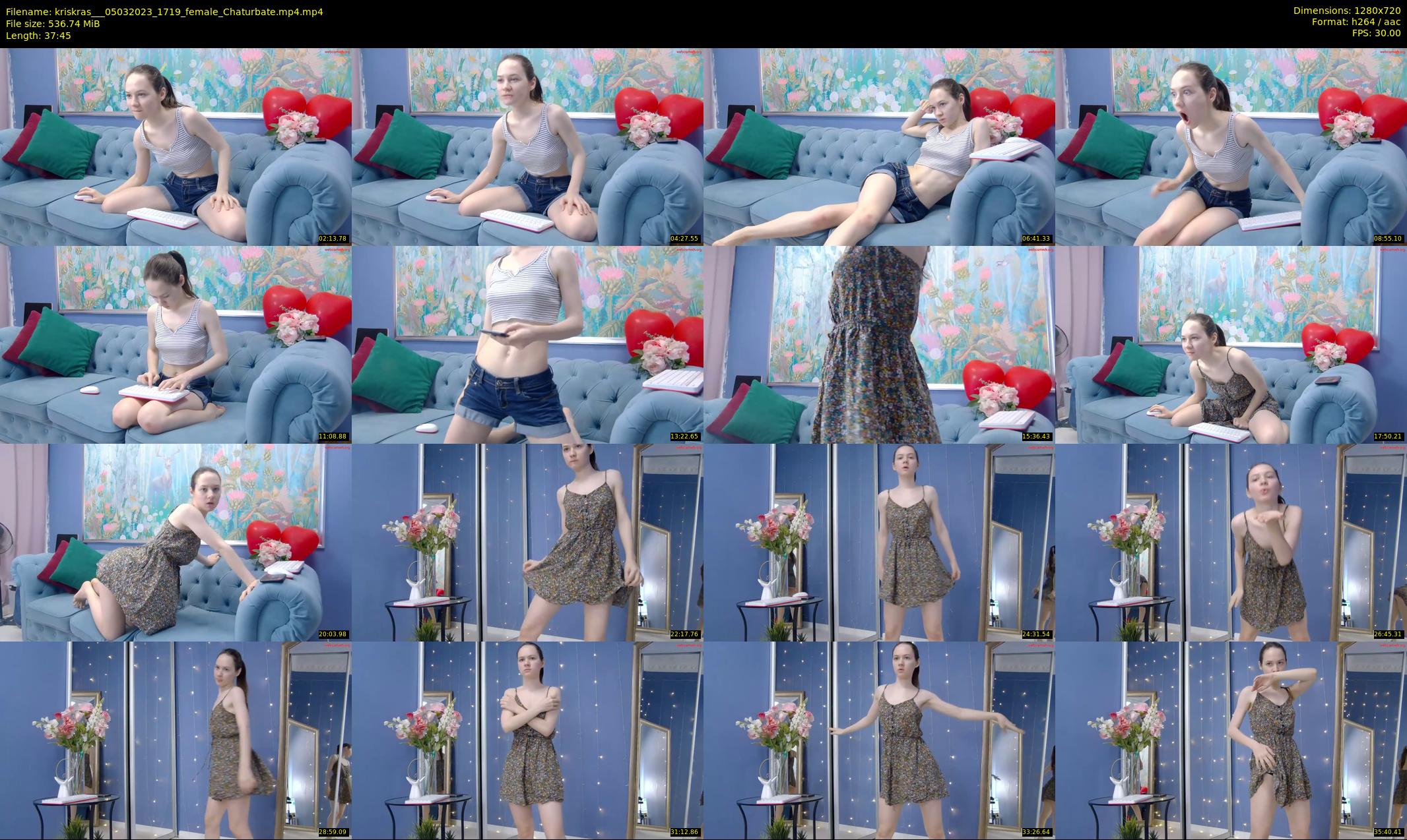 kriskras__ — 38 minute Chaturbate female cam show recording, 720p, Mar 5, 2023