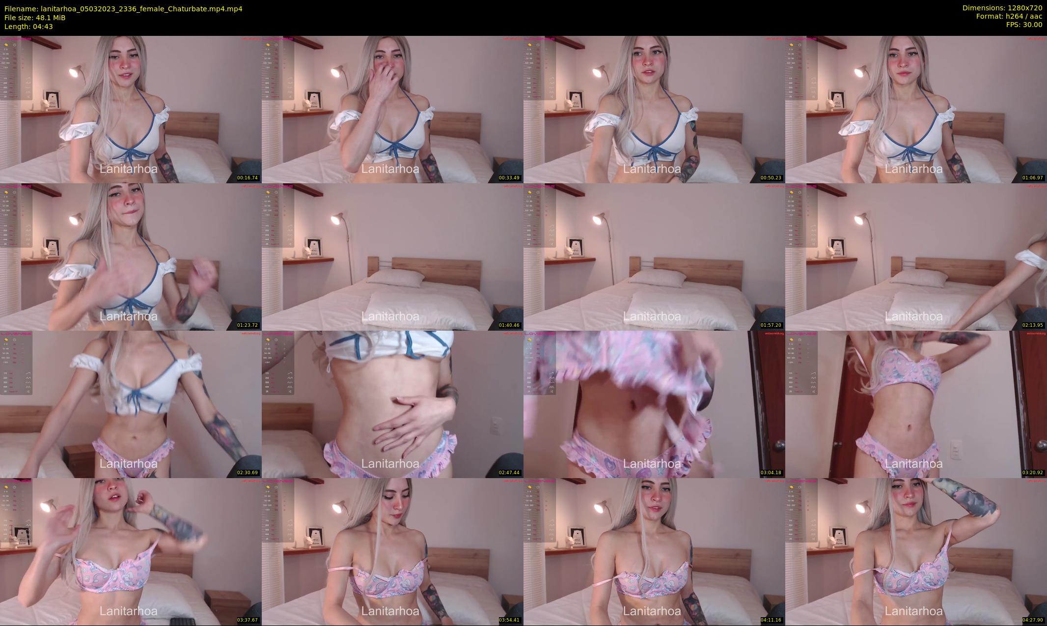 lanitarhoa — 5 minute Chaturbate female cam show recording, 720p, Mar 5, 2023