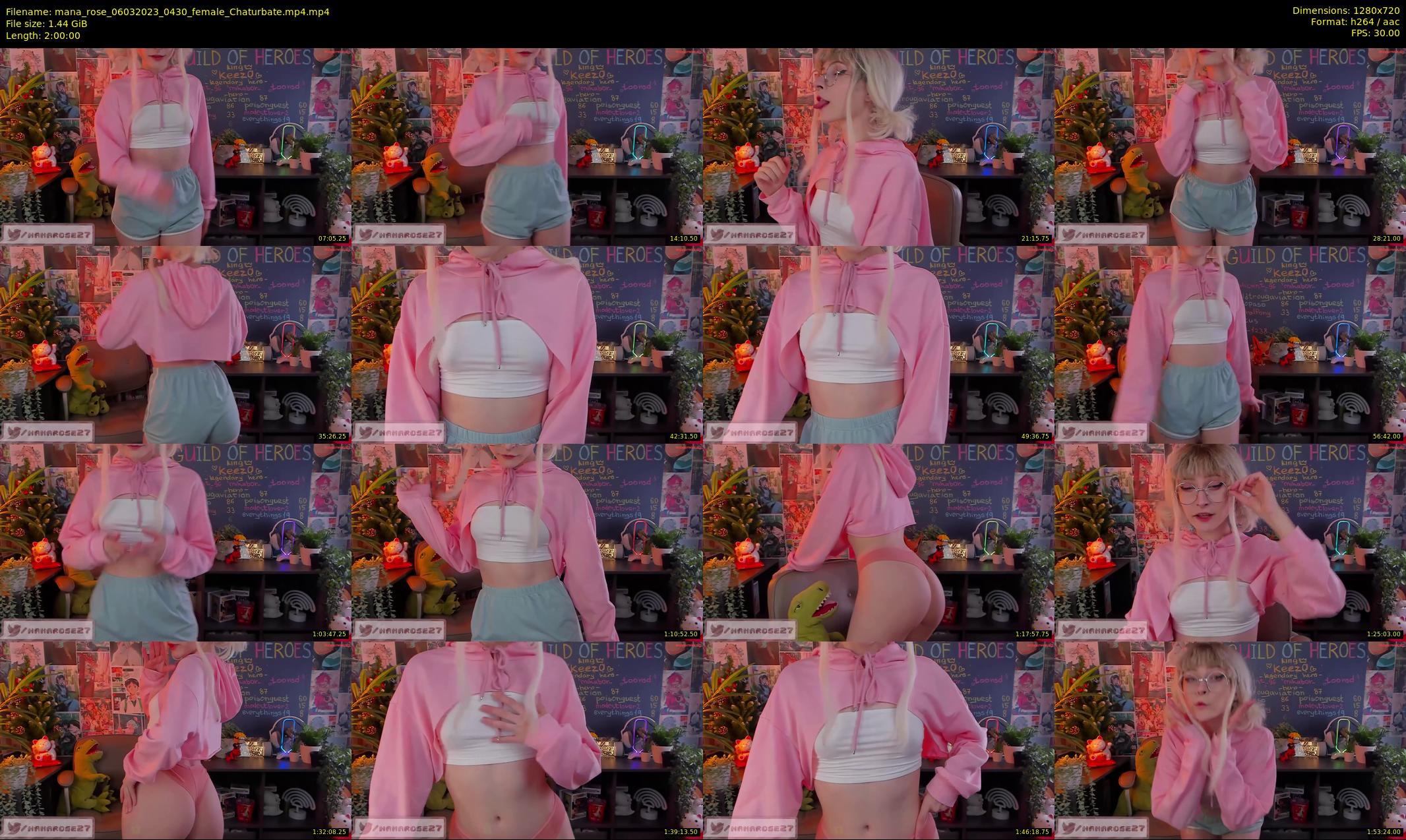 mana_rose — 120 minute Chaturbate female cam show recording, 720p, Mar 6, 2023