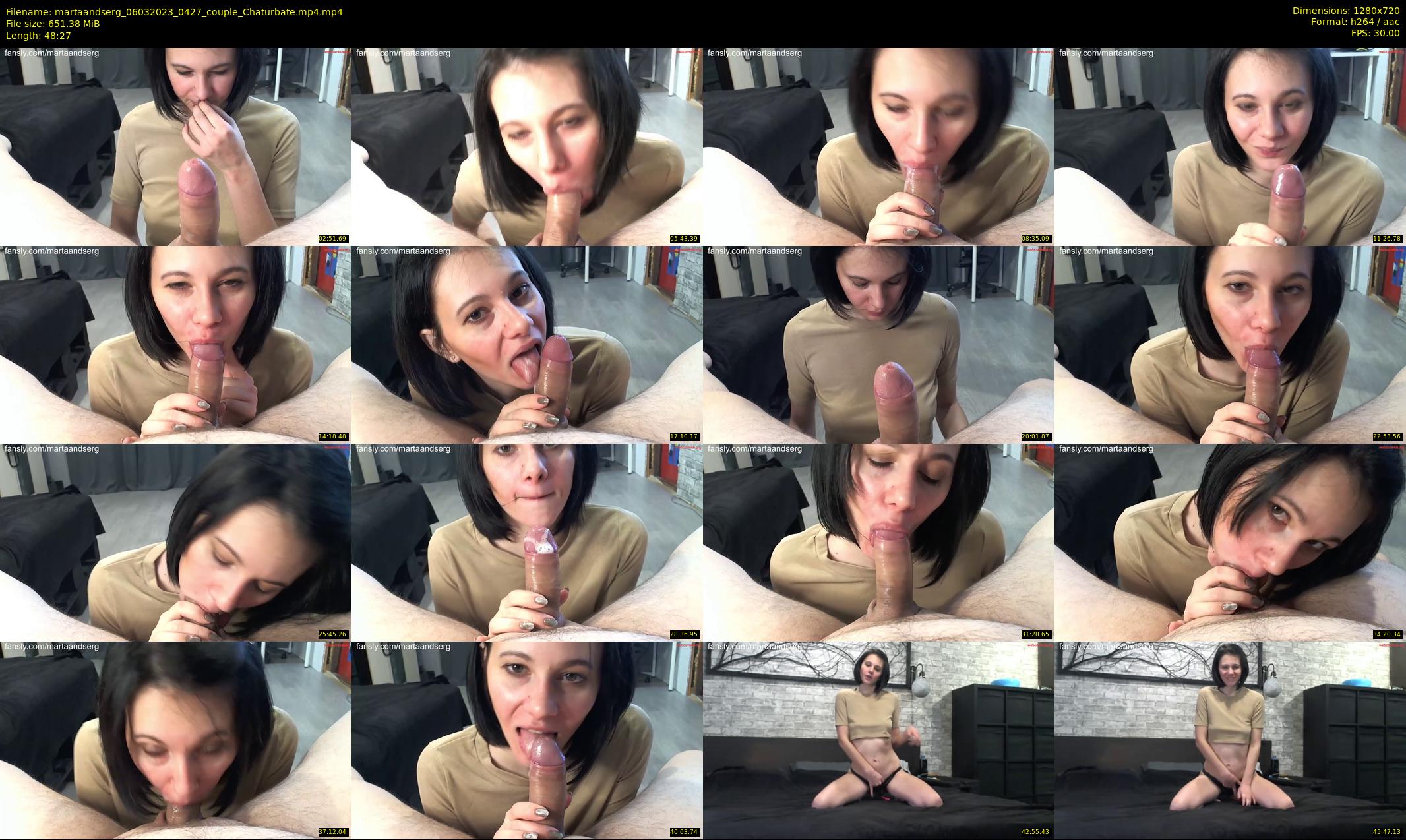 martaandserg — 49 minute Chaturbate female cam show recording, 720p, Mar 6, 2023