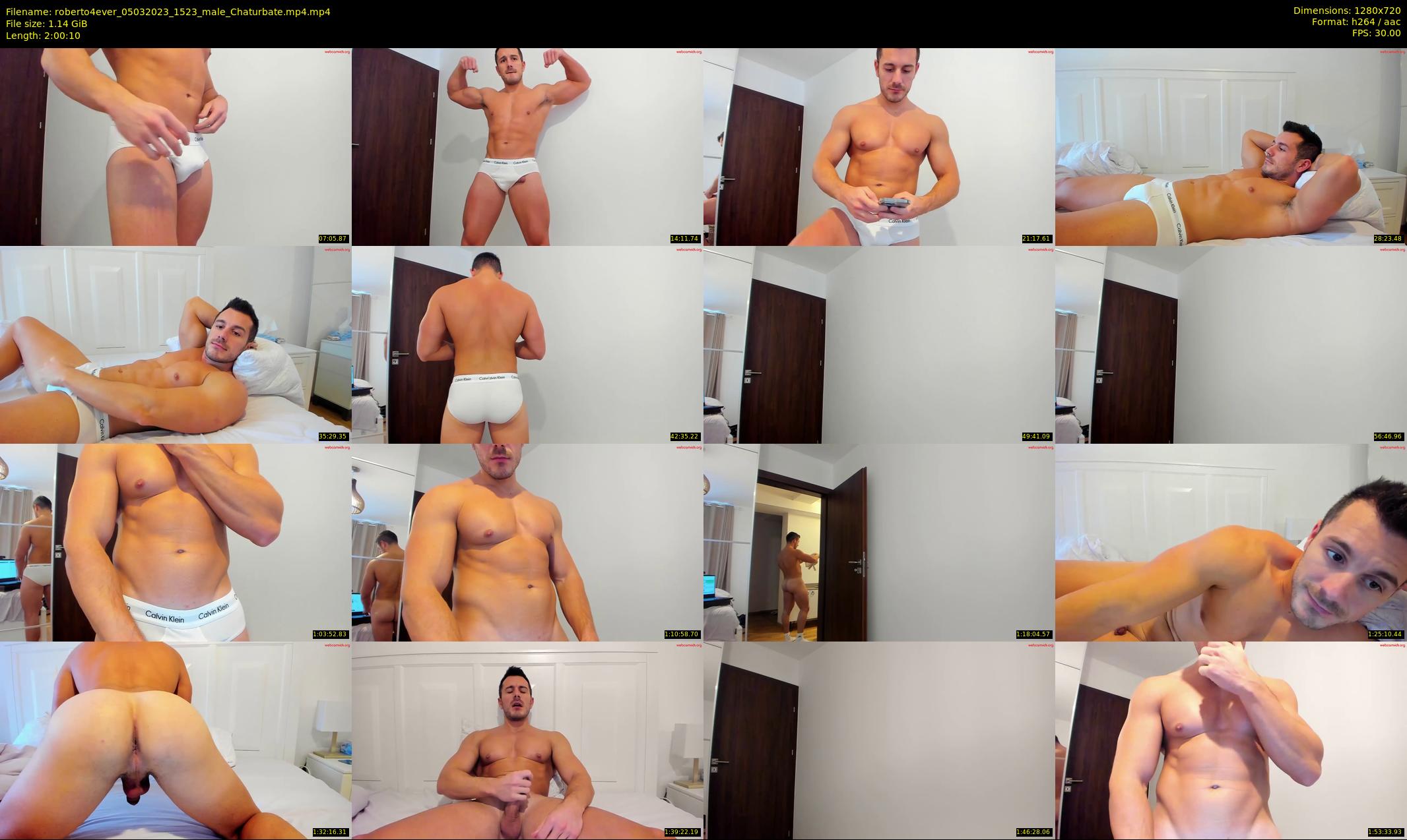 roberto4ever — 121 minute Chaturbate male cam show recording, 720p, Mar 5, 2023